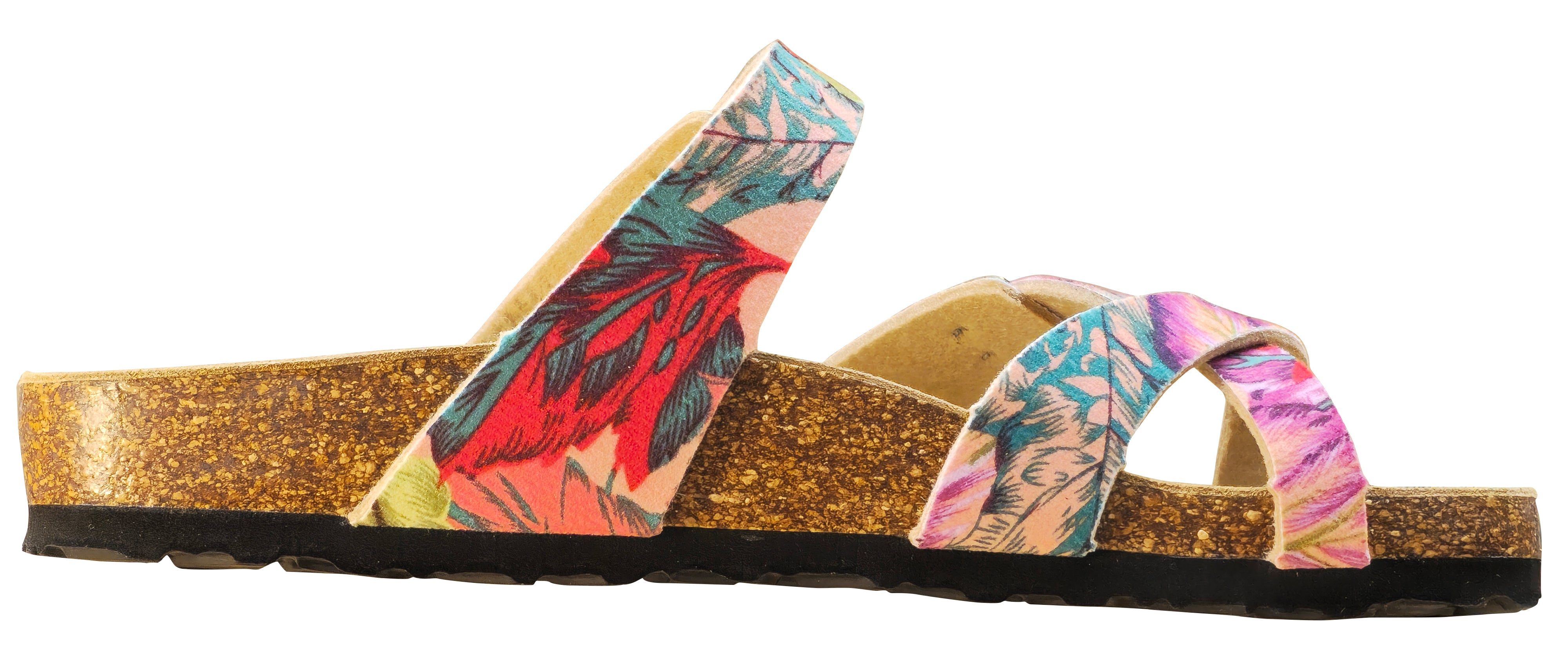 Sandale Viking Tofino pour femme, motif tropical violet