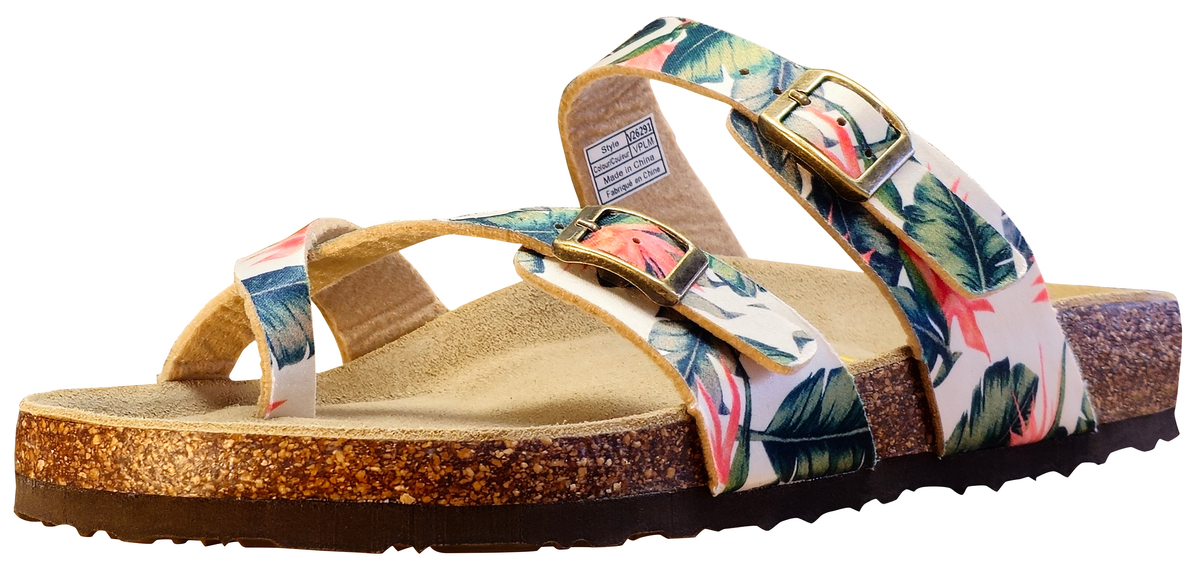 Viking Tofino Two Buckle Slide with Toe Strap Vanilla Palm