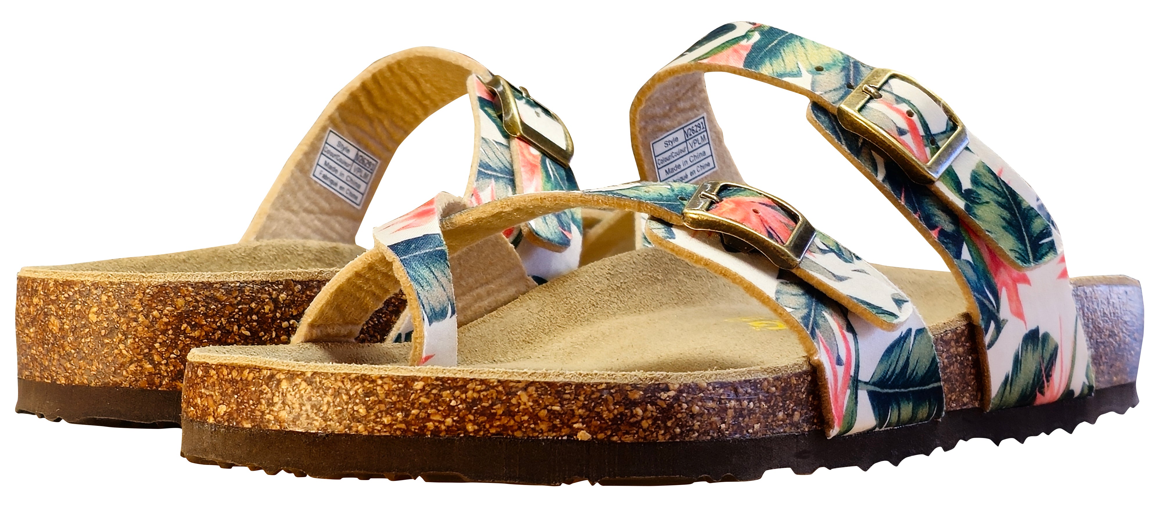 Viking Tofino Two Buckle Slide with Toe Strap Vanilla Palm