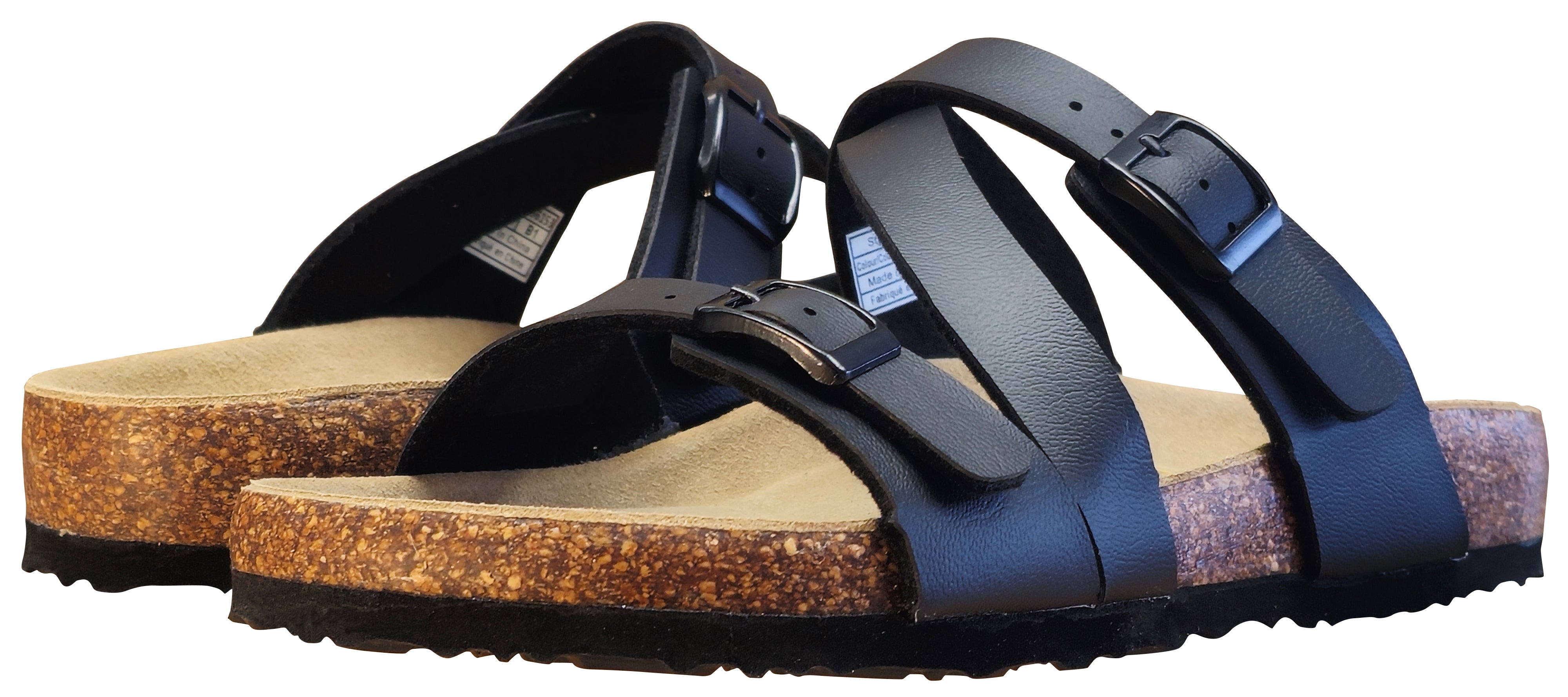 Sandale Viking Sydney à trois brides croisées, noire