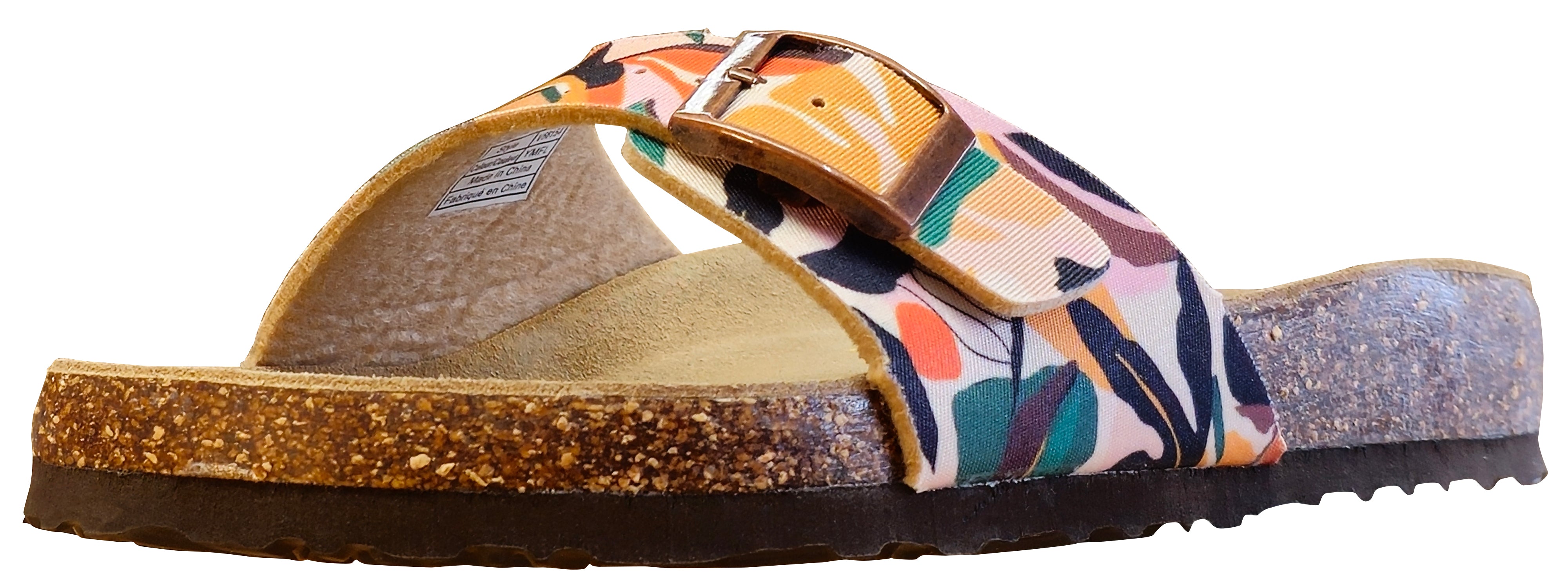 Sandale Viking Louise pour femme, jaune, motif floral