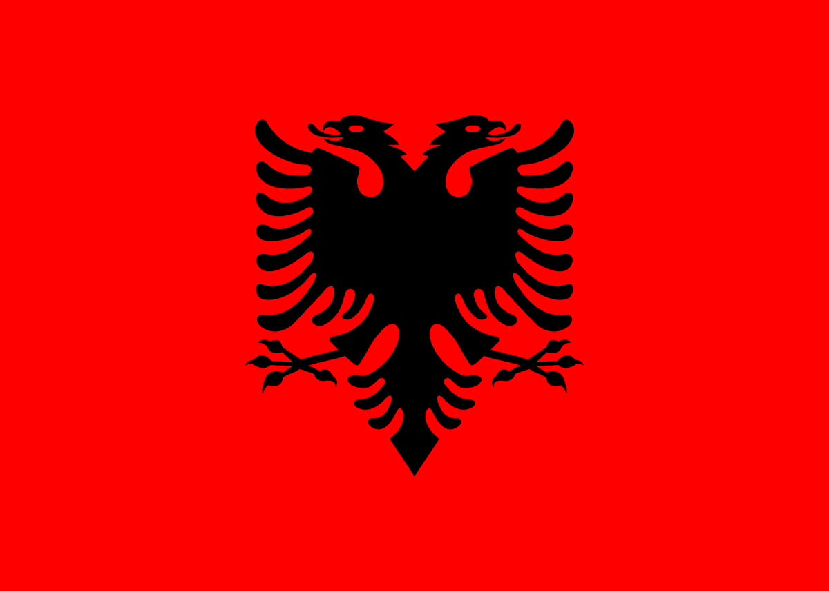 Albania 100% Polyester Flag 36"X60"