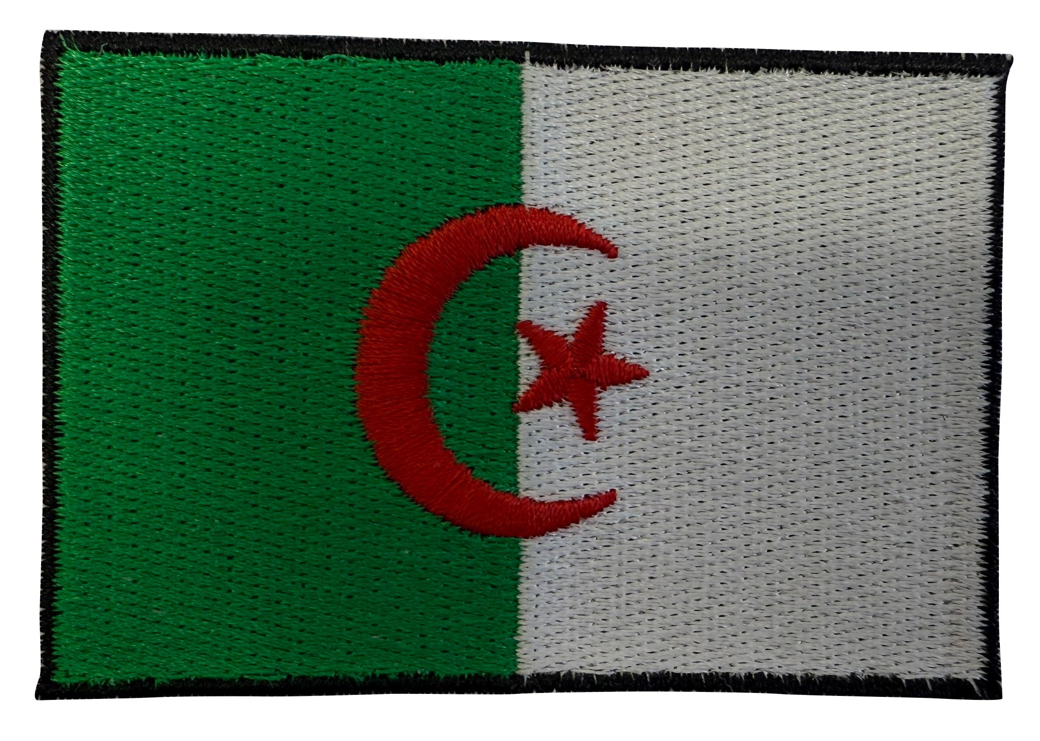 Patch brodé thermocollant du drapeau algérien
