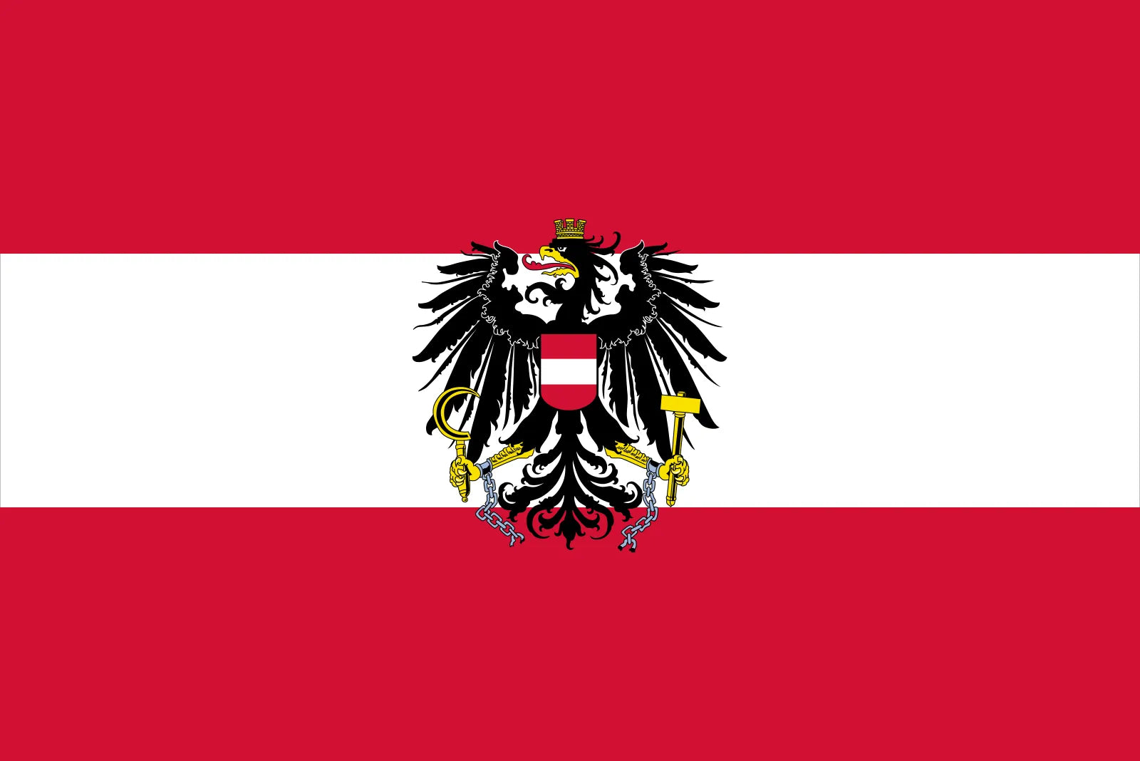 Austria 100% Polyester Flag 36"X60"