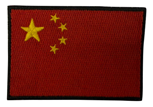 Patch brodé thermocollant drapeau chinois