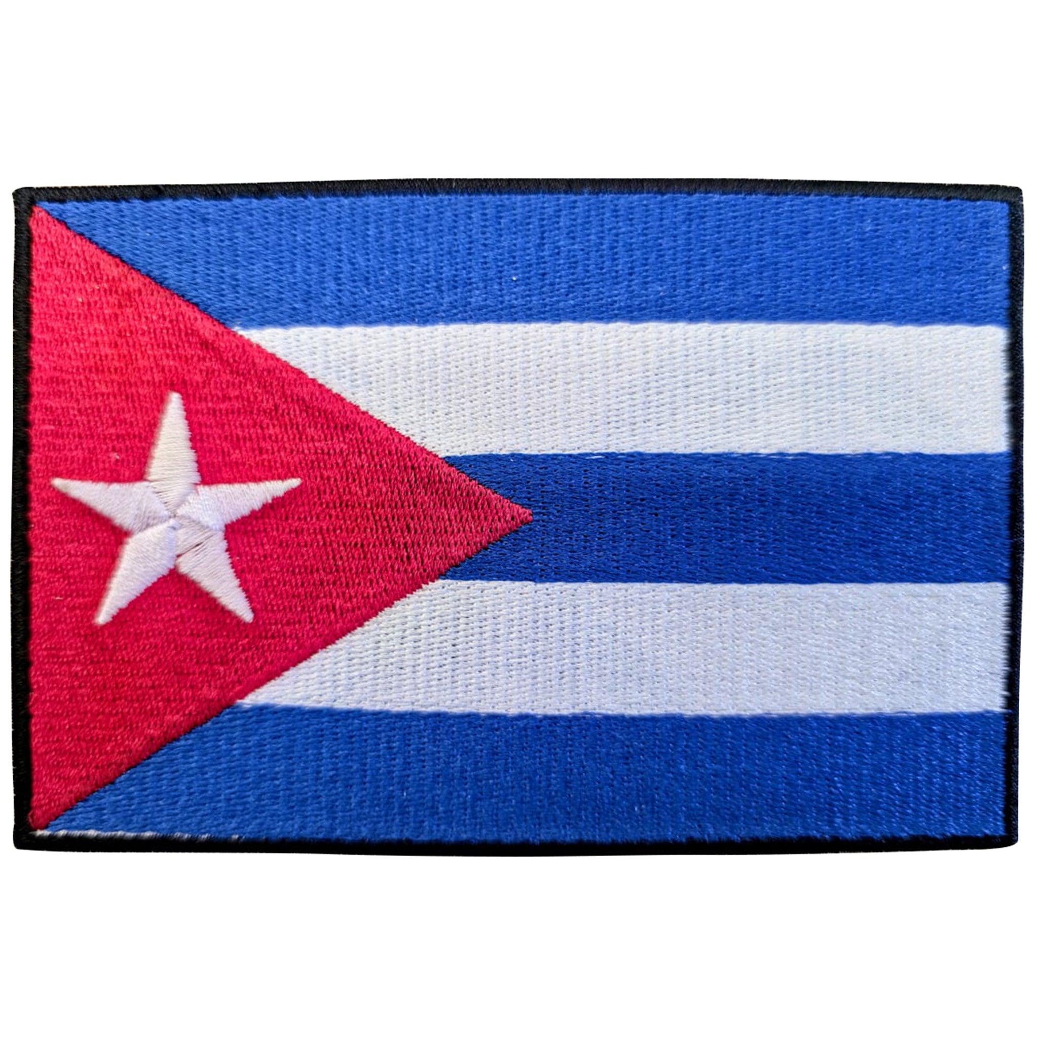 Cuba Iron On Embroidery Flag Patch