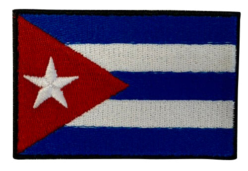 Cuba Iron On Embroidery Flag Patch