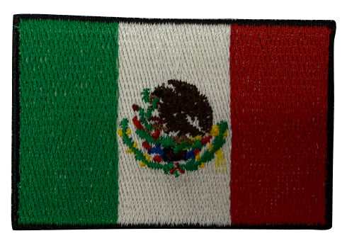 Patch brodé thermocollant drapeau du Mexique
