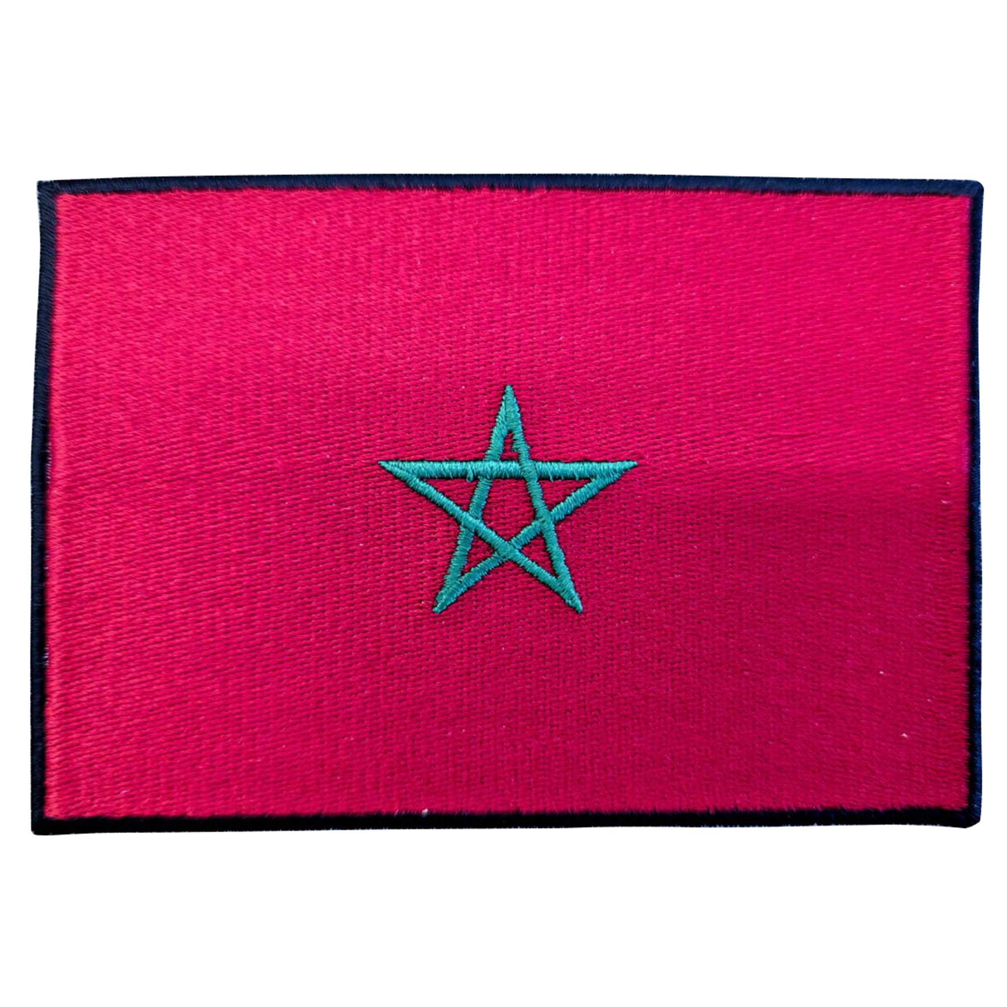 Morocco Iron On Embroidery Flag Patch