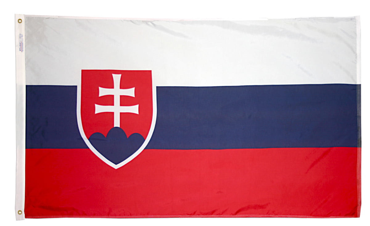 Drapeau Slovaquie 100 % polyester 91 x 152 cm