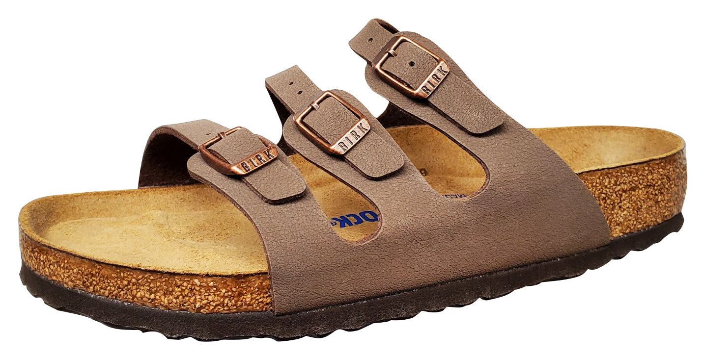 Birkenstock Florida, Soft Footbed, Mocha, Birko-Flor