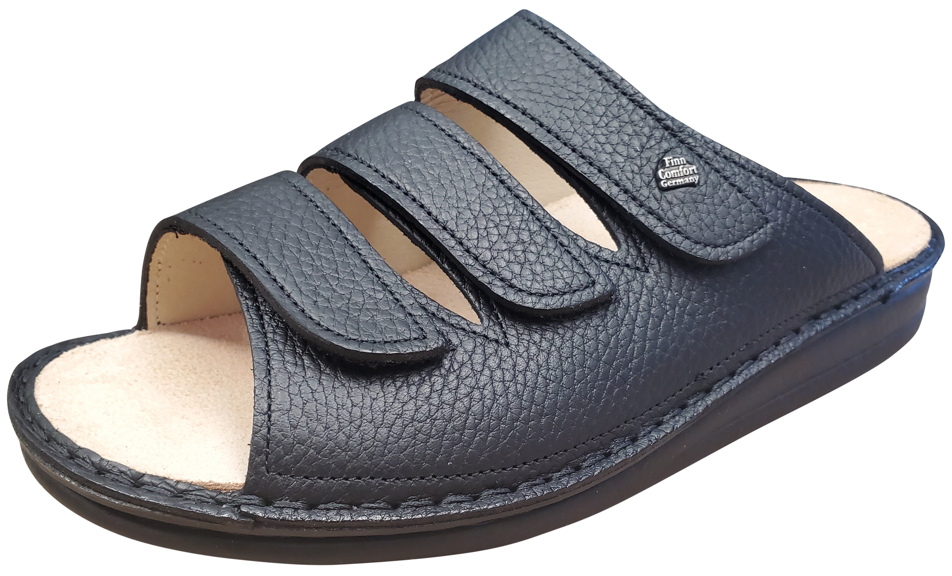 Finn Comfort Korfu Sandal, Black Bison