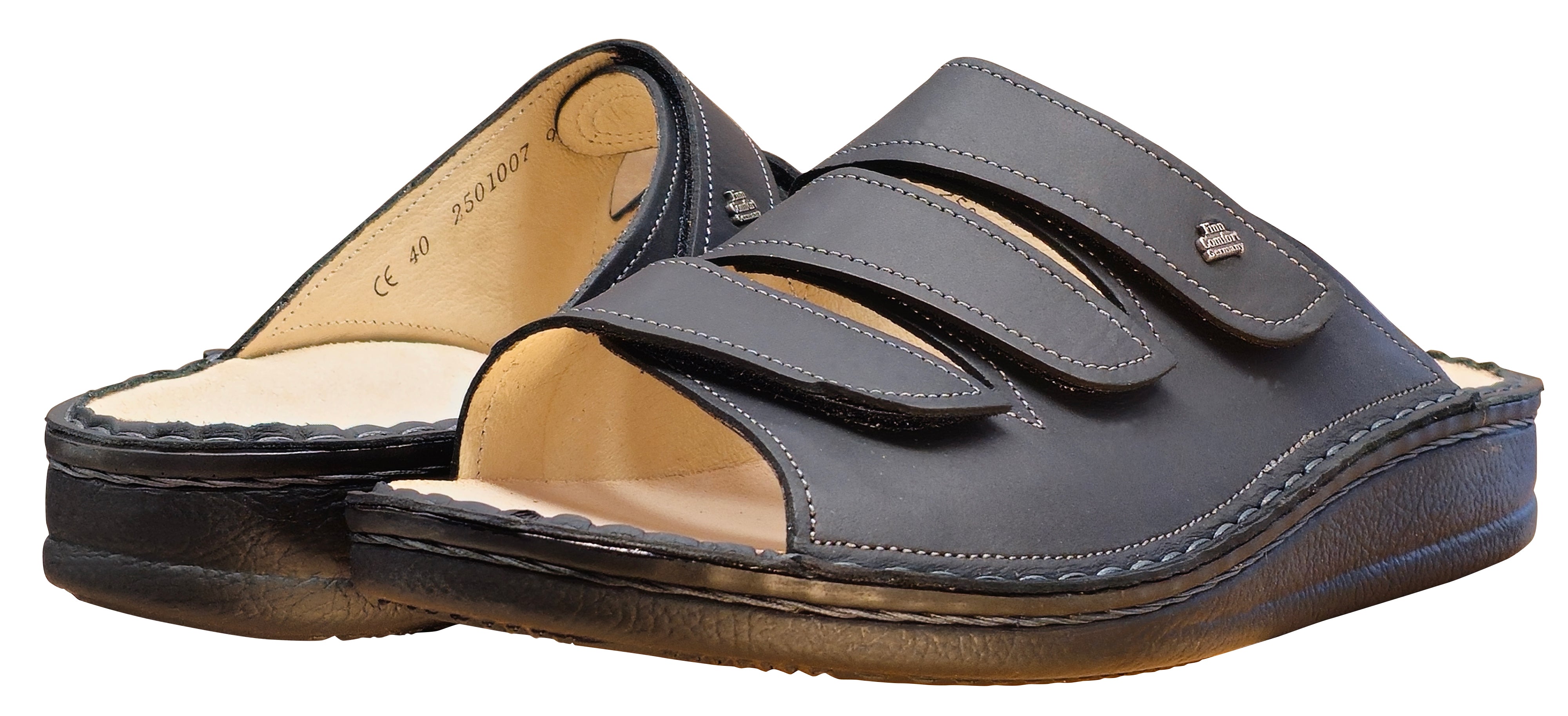 Finn Comfort Women's Korfu-Soft Sandal, Black