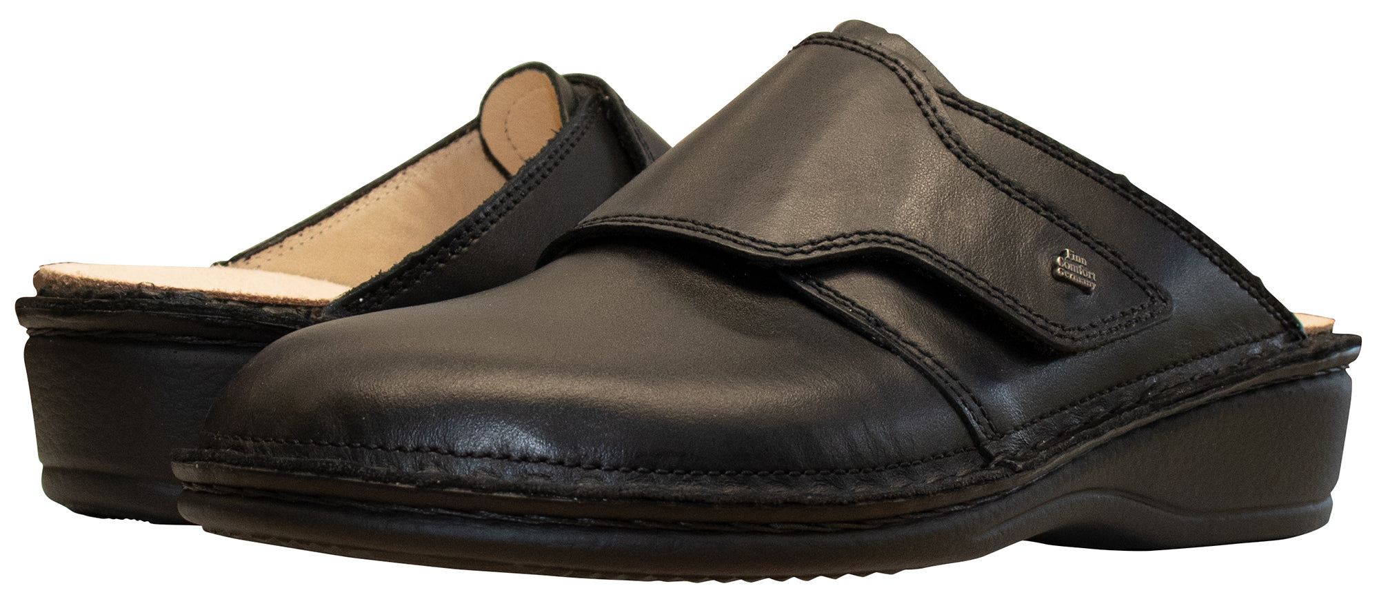 Finn Comfort Women's Clogs Aussee, Black