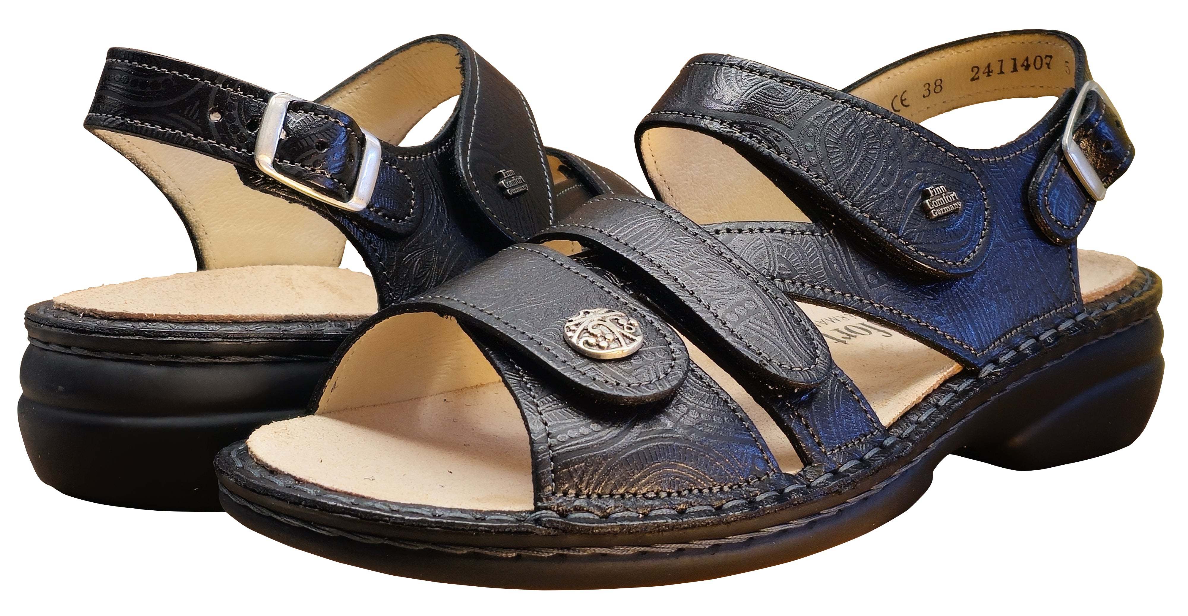 Finn Comfort Women' Sandals Gomera, Black