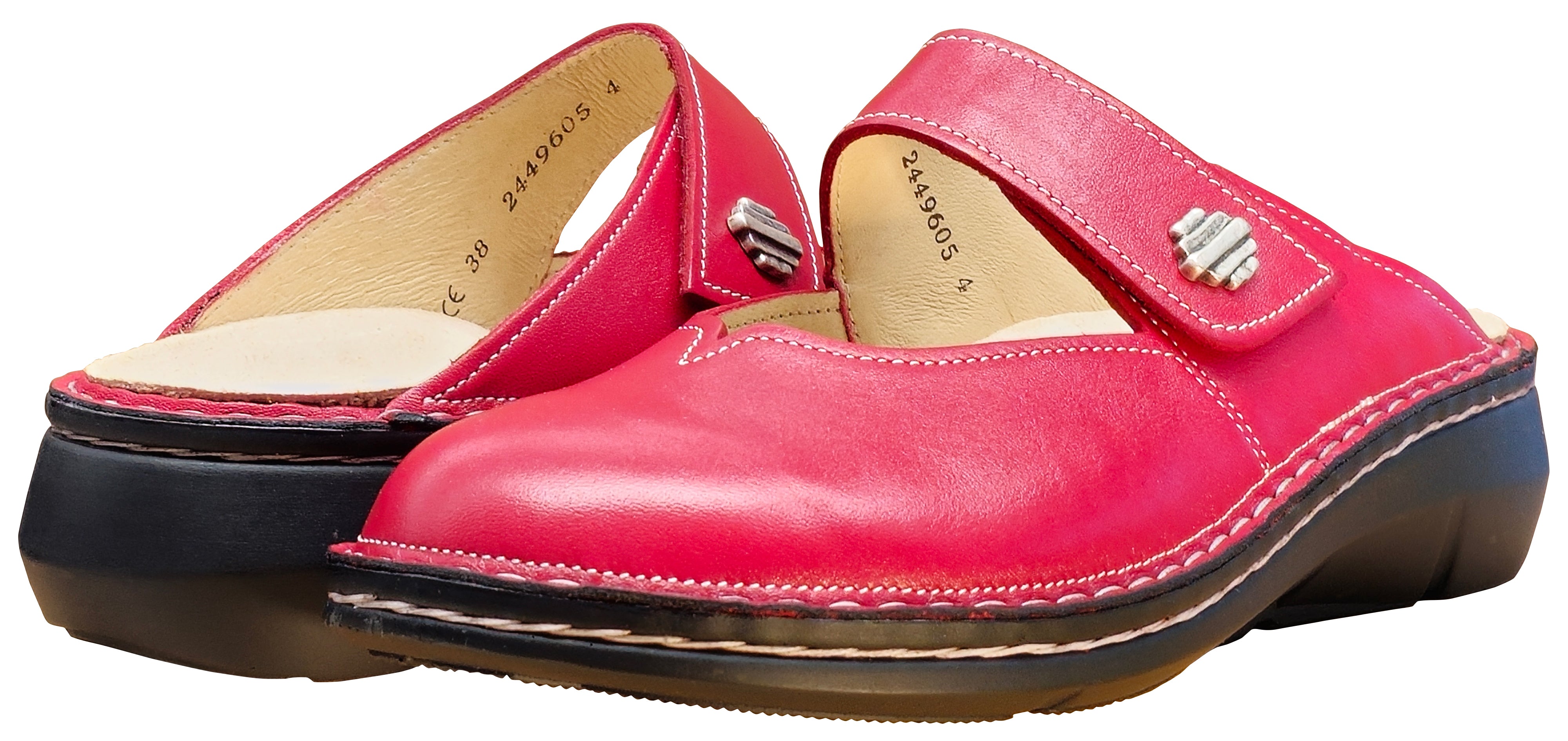 Finn Comfort Women's Clogs Roseau, Red