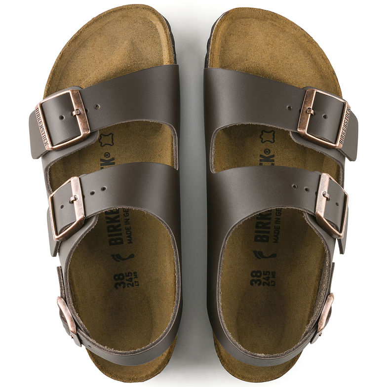 Birkenstock Milano, Dark Brown, Smooth Leather