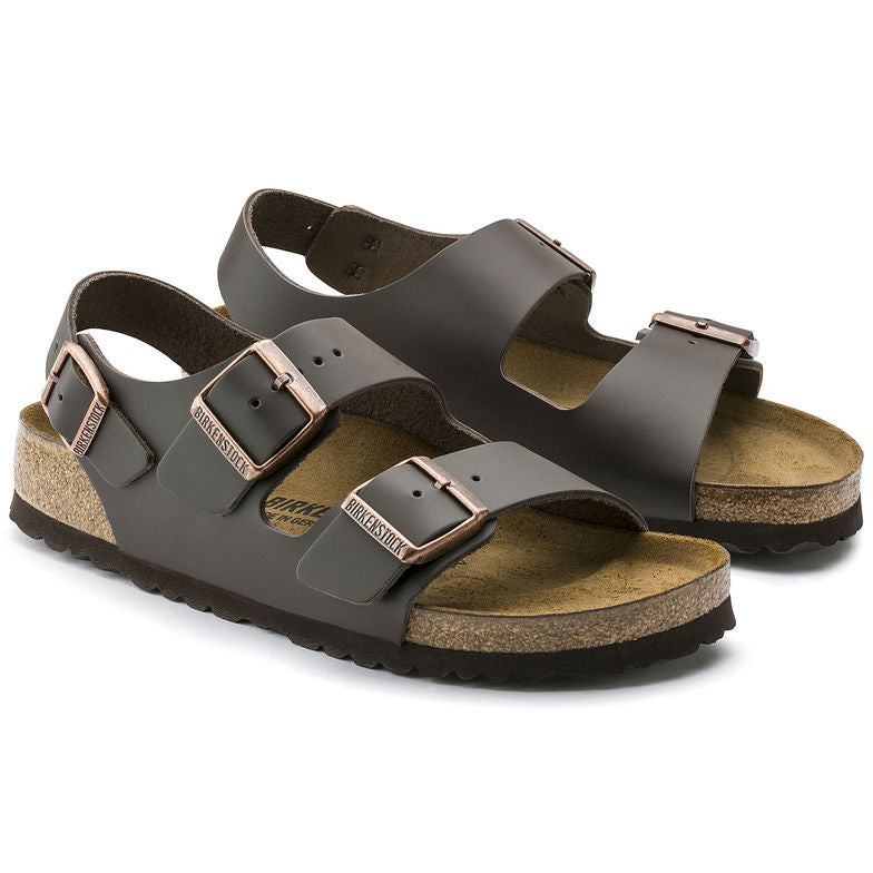 Birkenstock Milano, Dark Brown, Smooth Leather