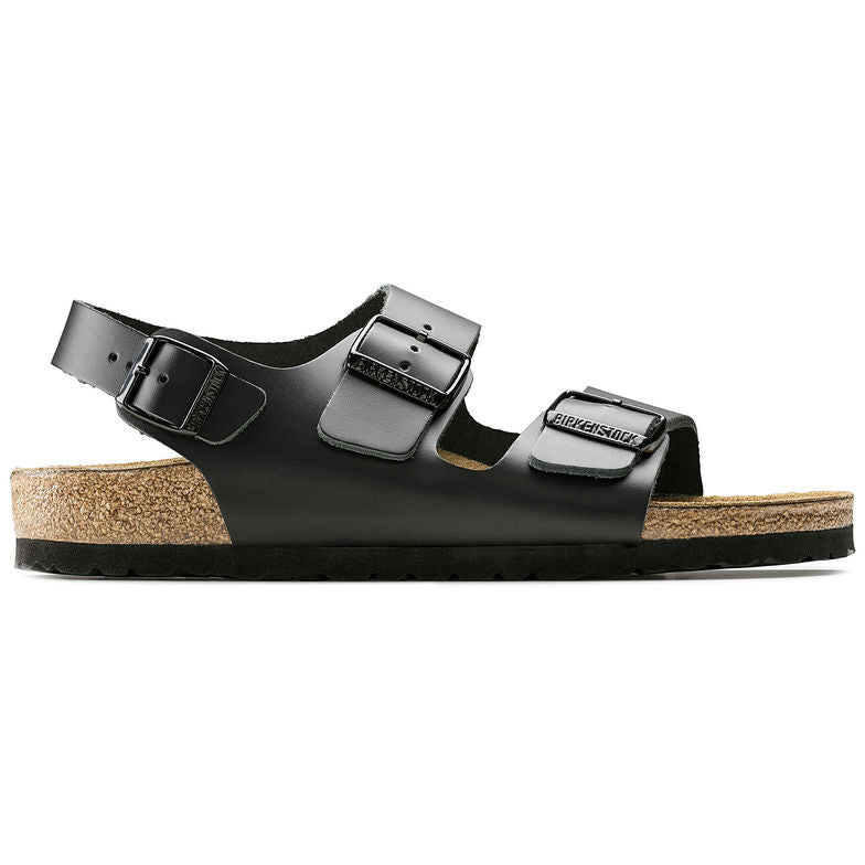 Birkenstock Milano, Black, Smooth Leather