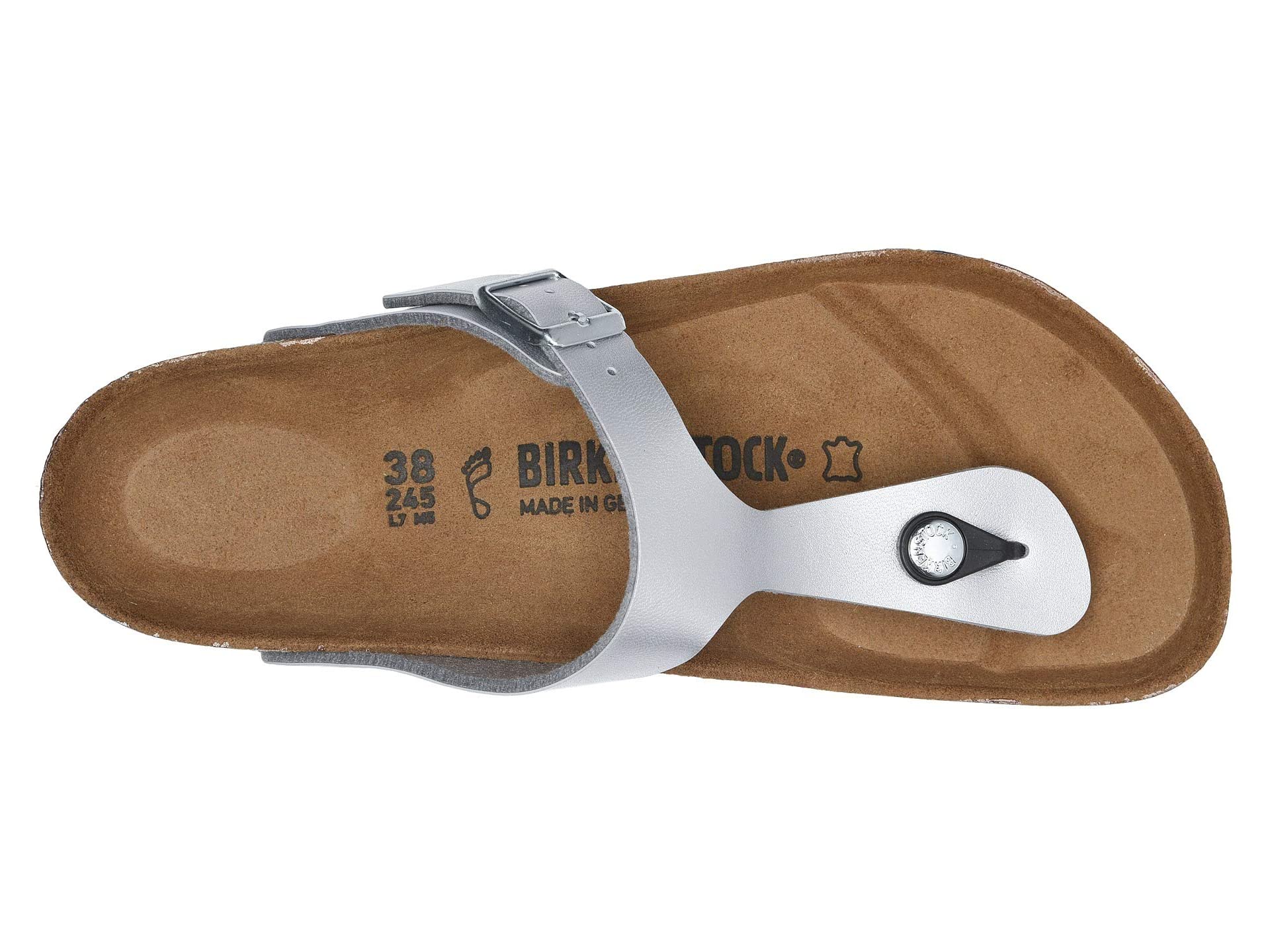 Birkenstock Gizeh Birko-Flor Silver