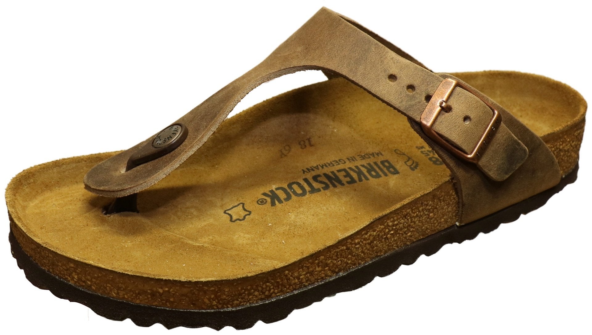 Birkenstock Gizeh Oiled Leather Tobacco