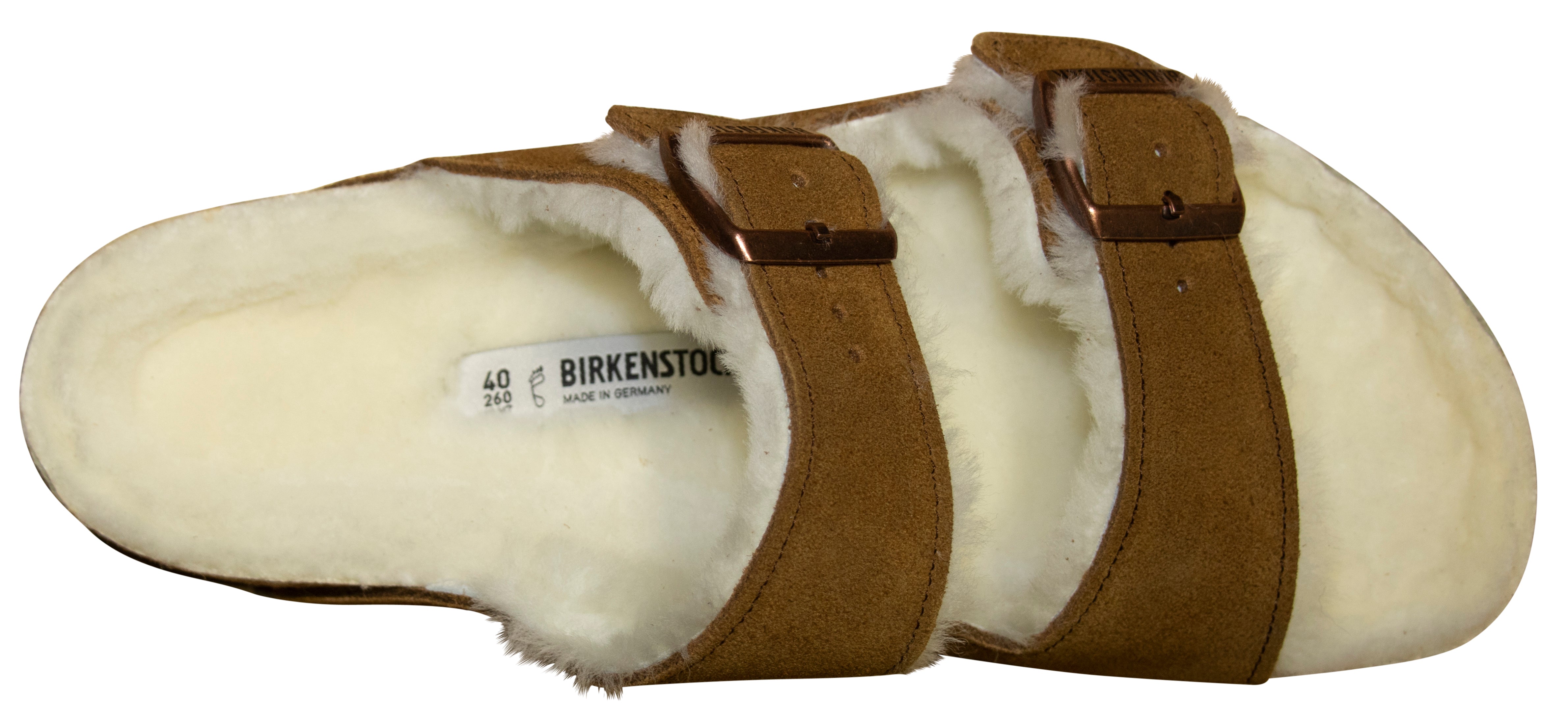 Birkenstock Arizona, Mink, Suede/Shearling