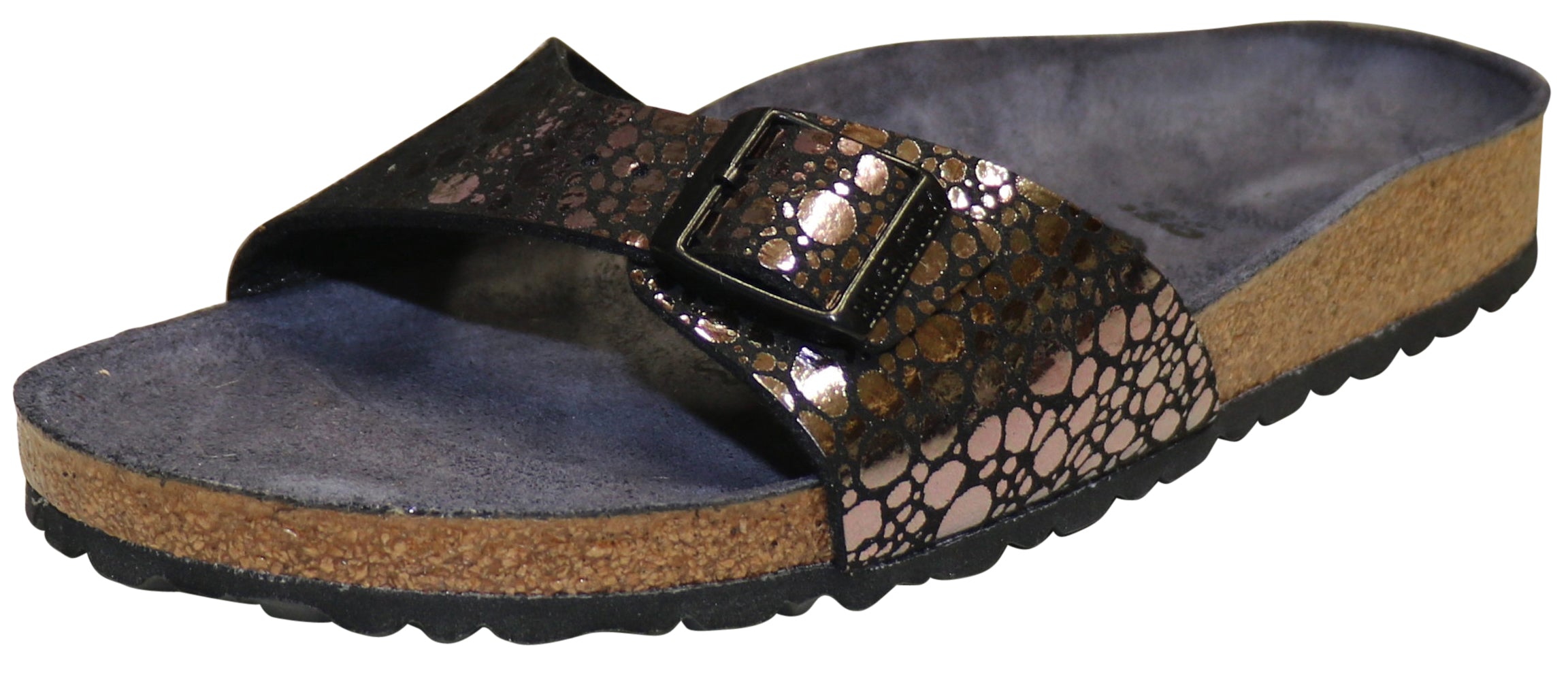 Birkenstock Madrid, Metallic Stones Black, Birko-Flor