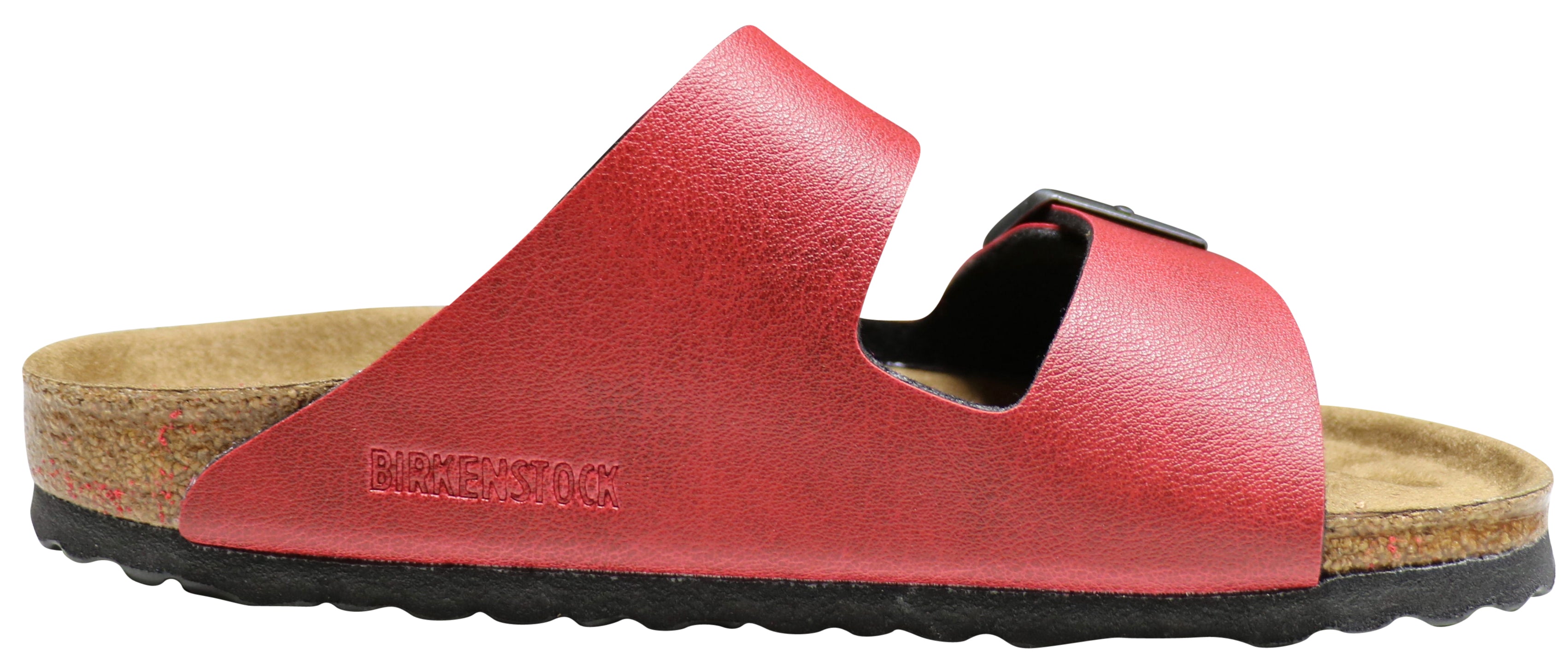 Birkenstock Arizona Vegan, Birko-Flor, Pull up Bordeaux