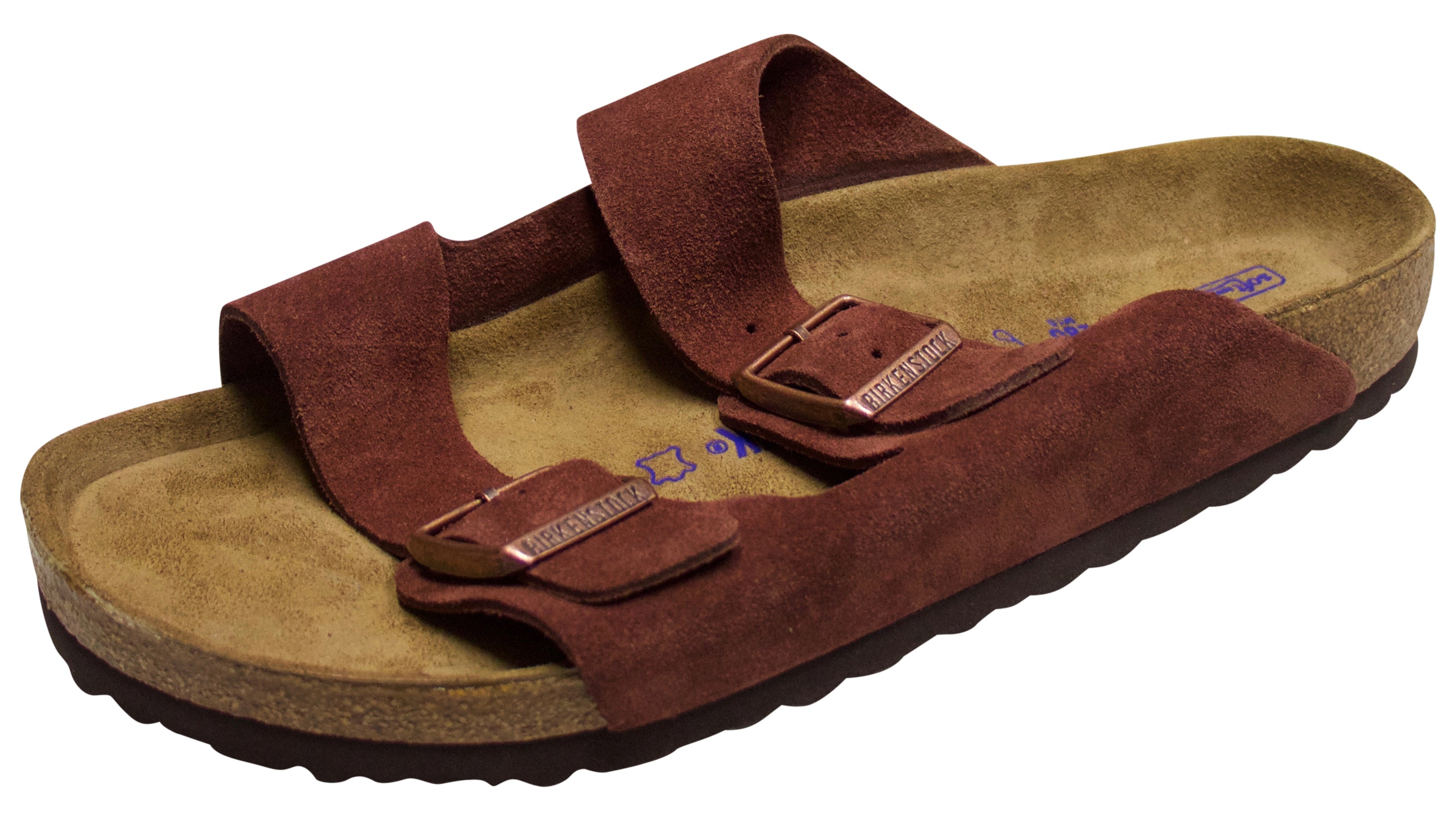 Birkenstock Arizona, Soft Footbed, Port, Suede