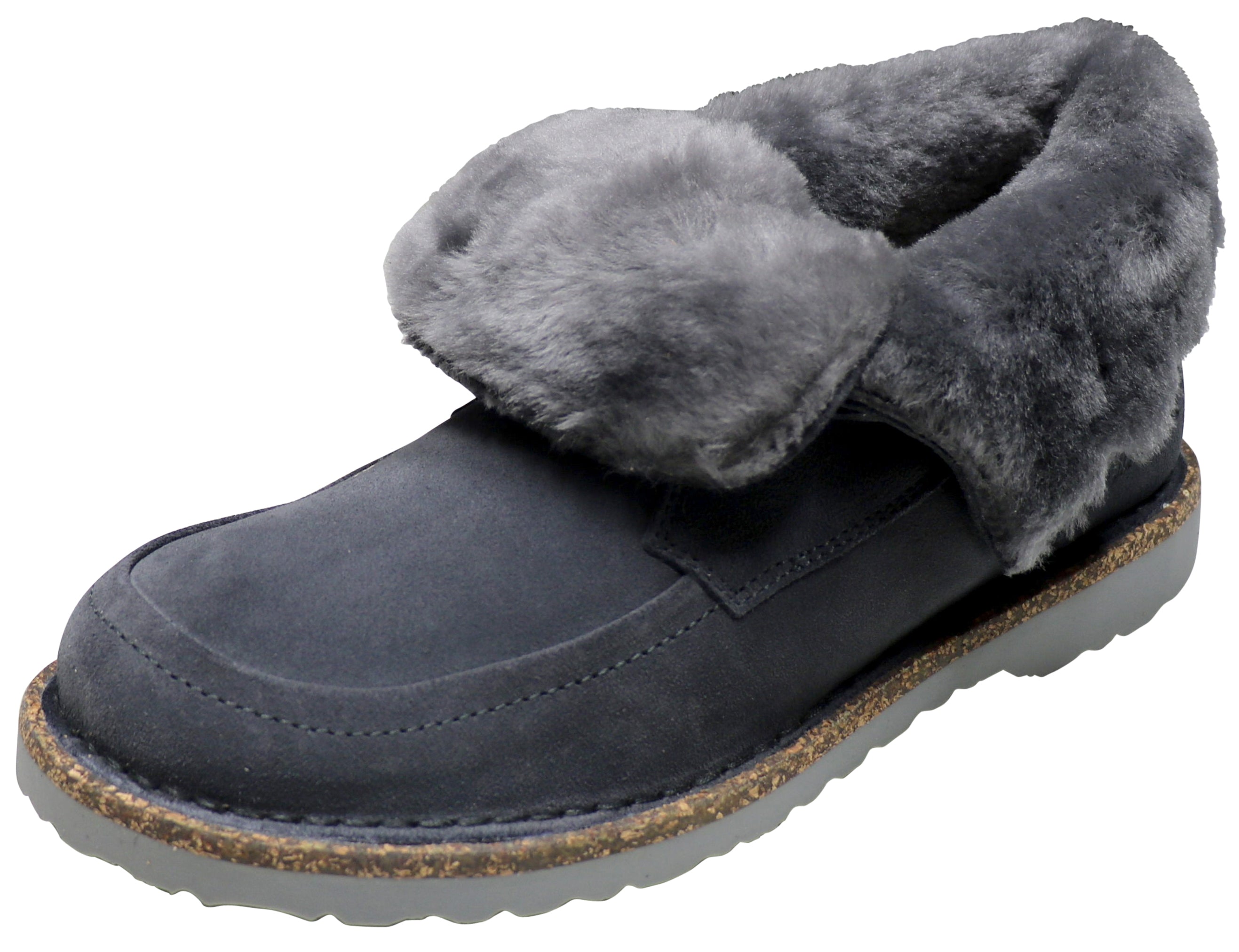 Birkenstock Bakki, Graphite, Hydrophobic-Leather