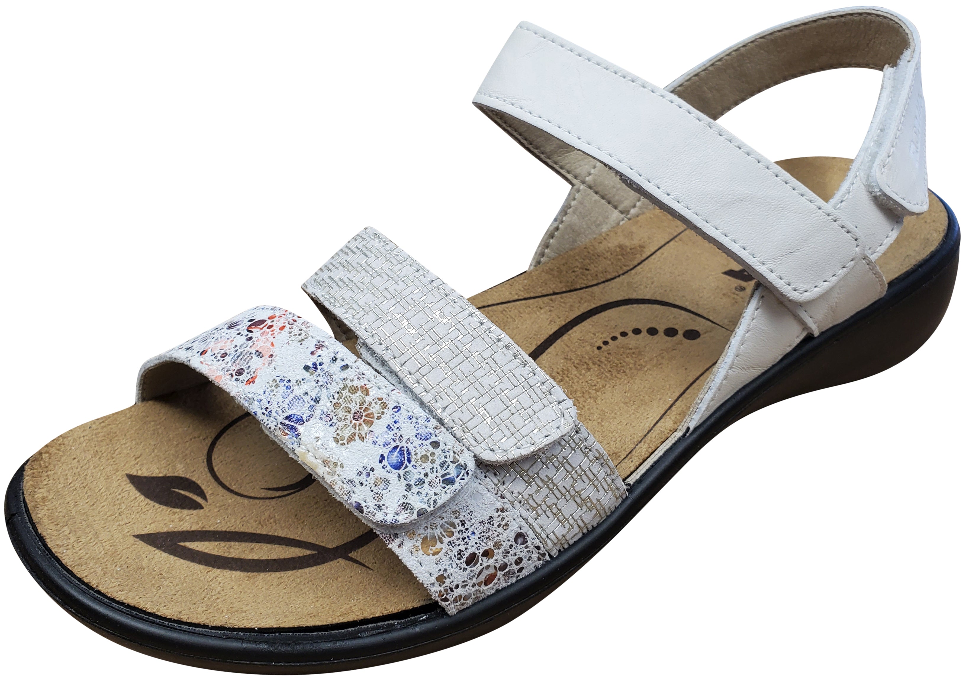 Romika Women's Ibiza 103 Sandal, White Combination