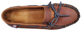 Men's Moccasins Peanut With Rubber Outsole