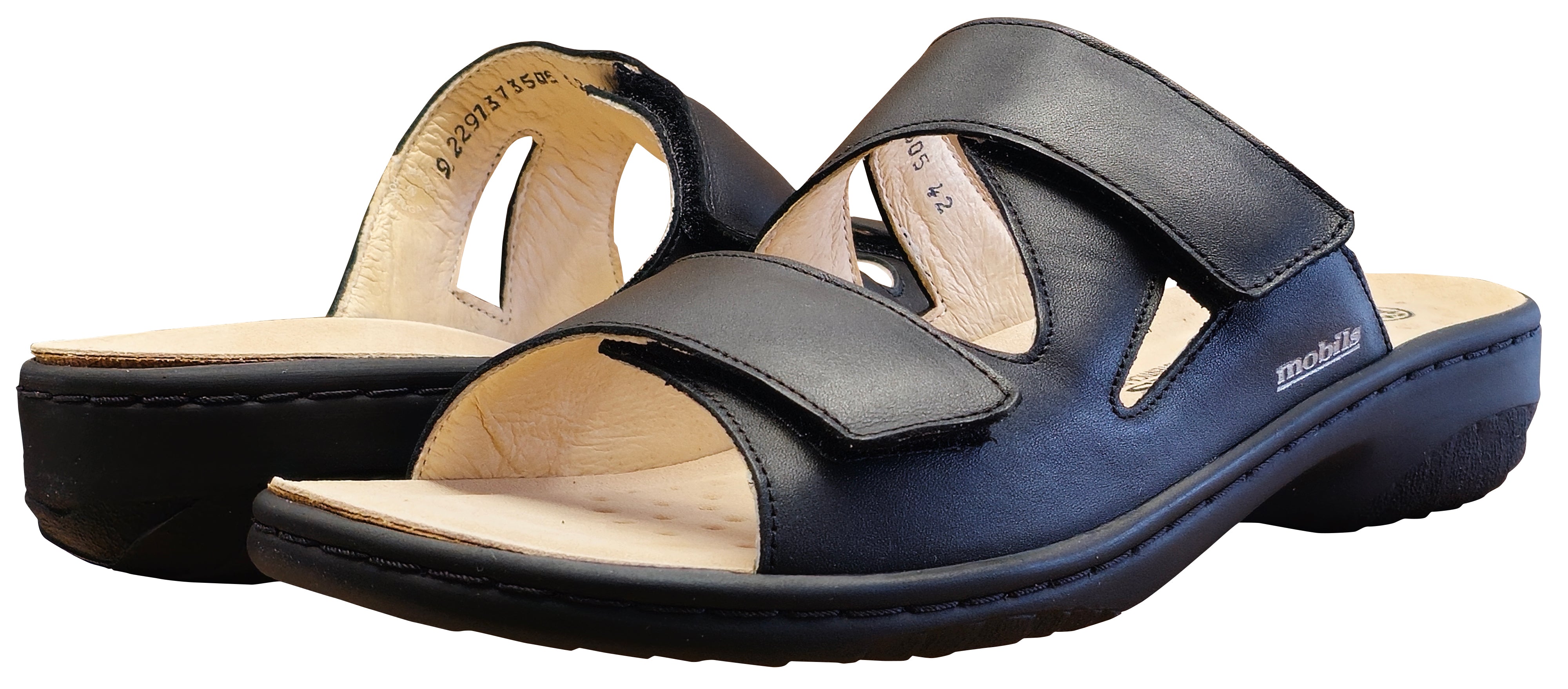 Mephisto Mobils Ergonomic Geva Women's Sandals Black