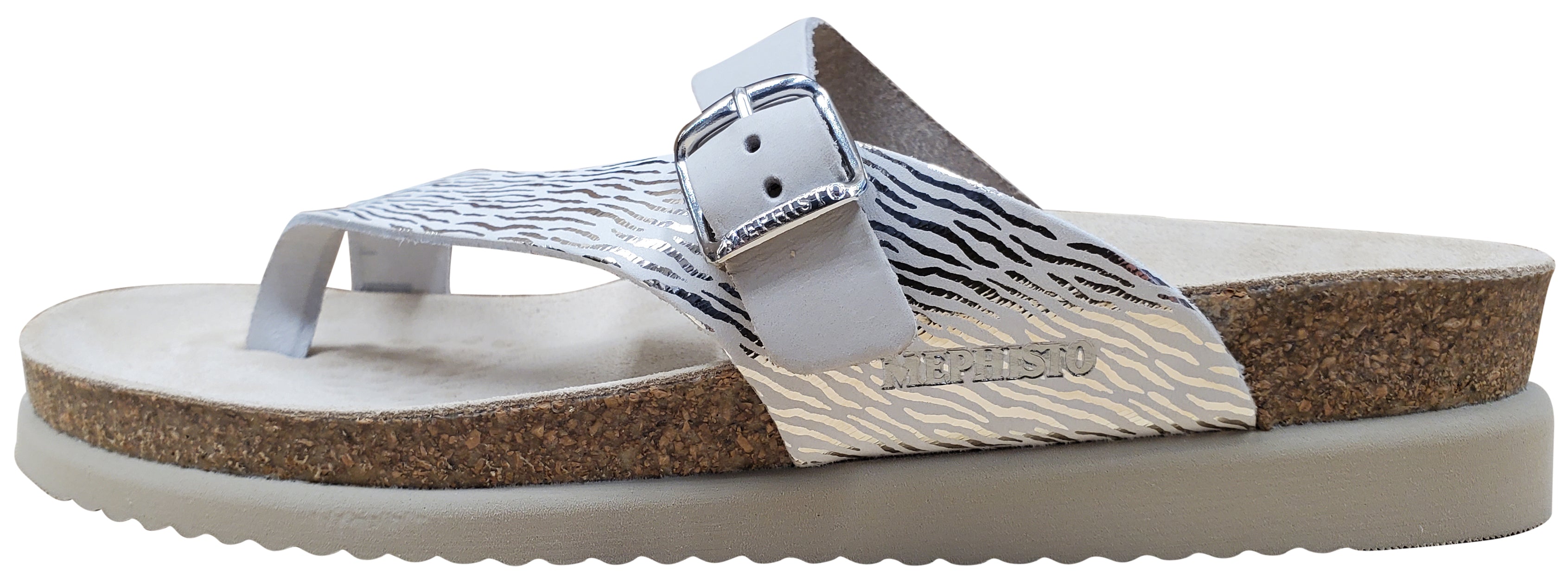 Mephisto Helen Sandal Fog Zebra