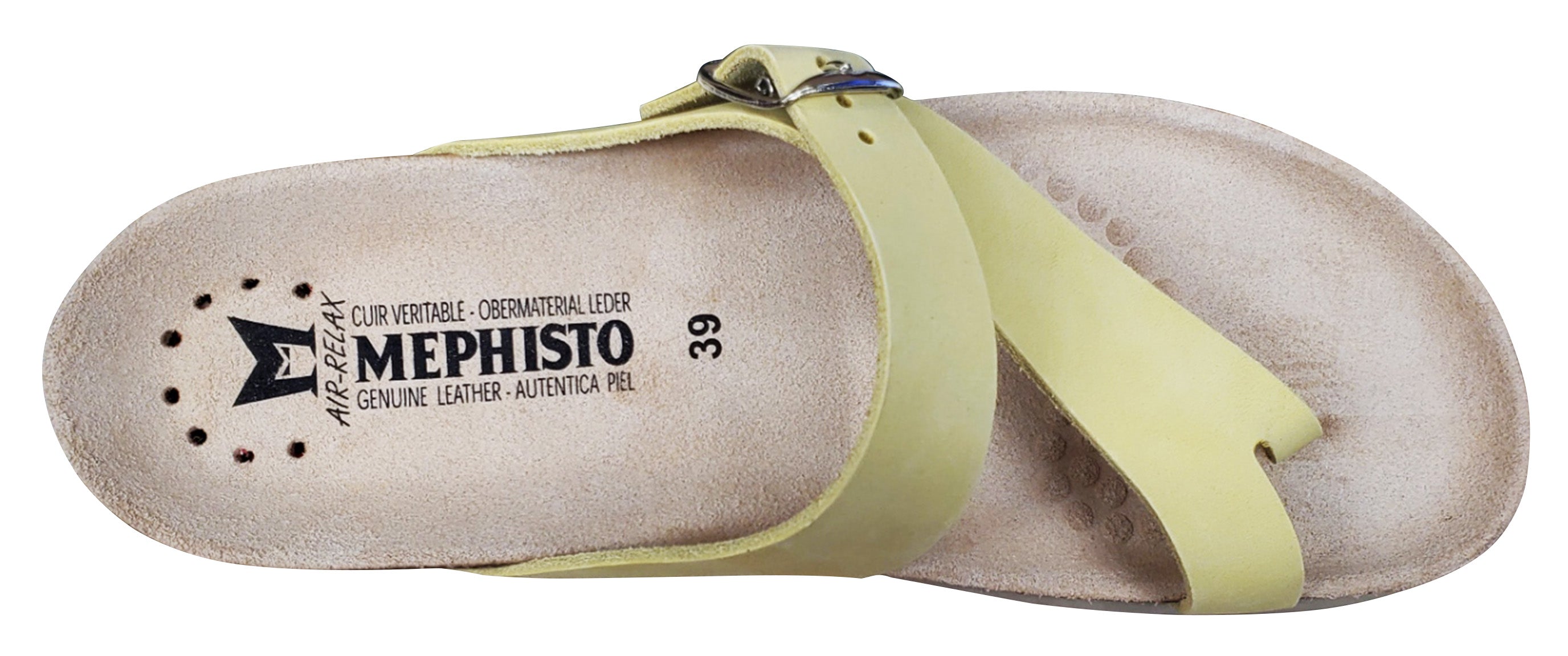 Mephisto Helen Sandal Yellow Sandalbuck