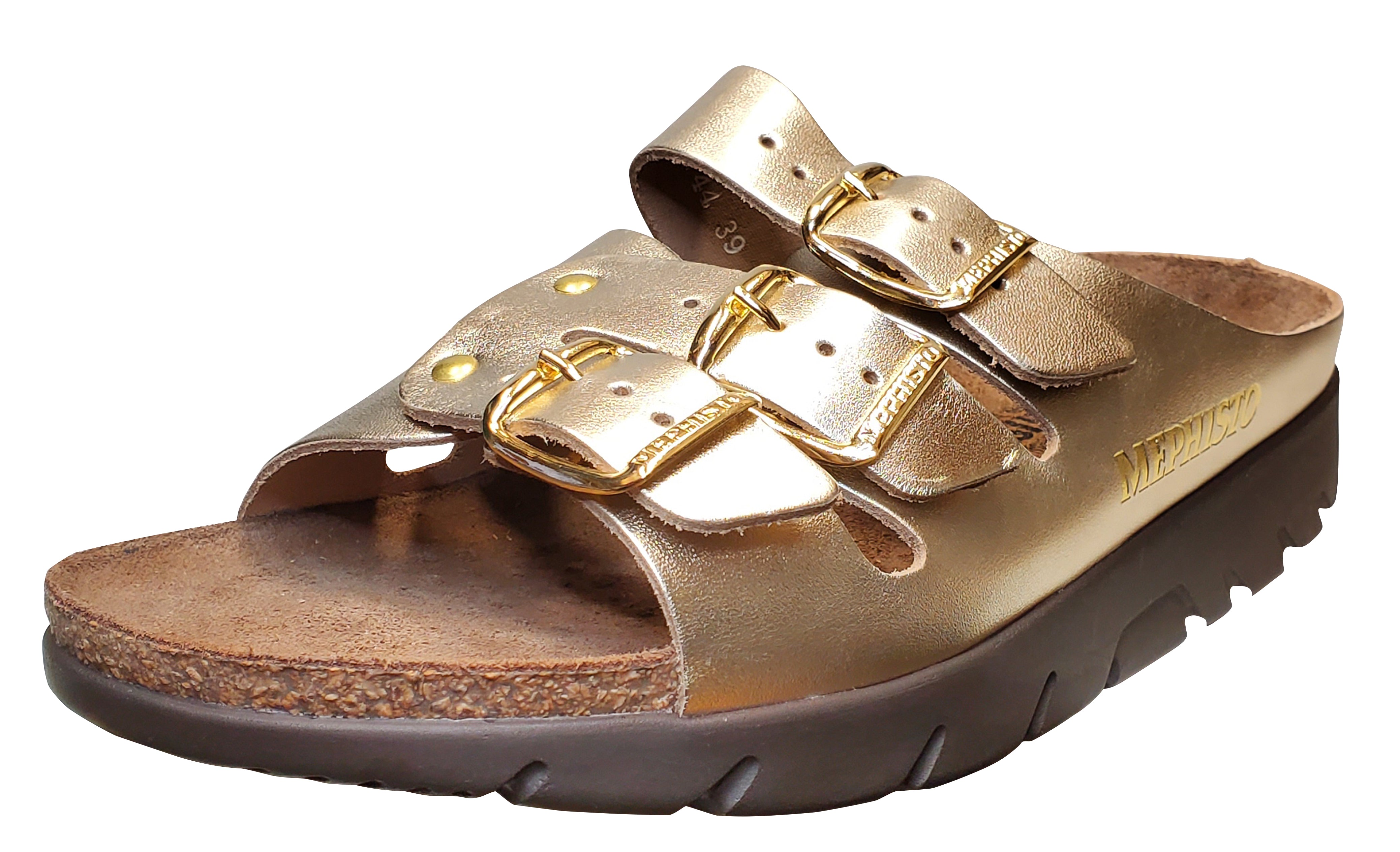 Mephisto Zach Fit Sandal Gold