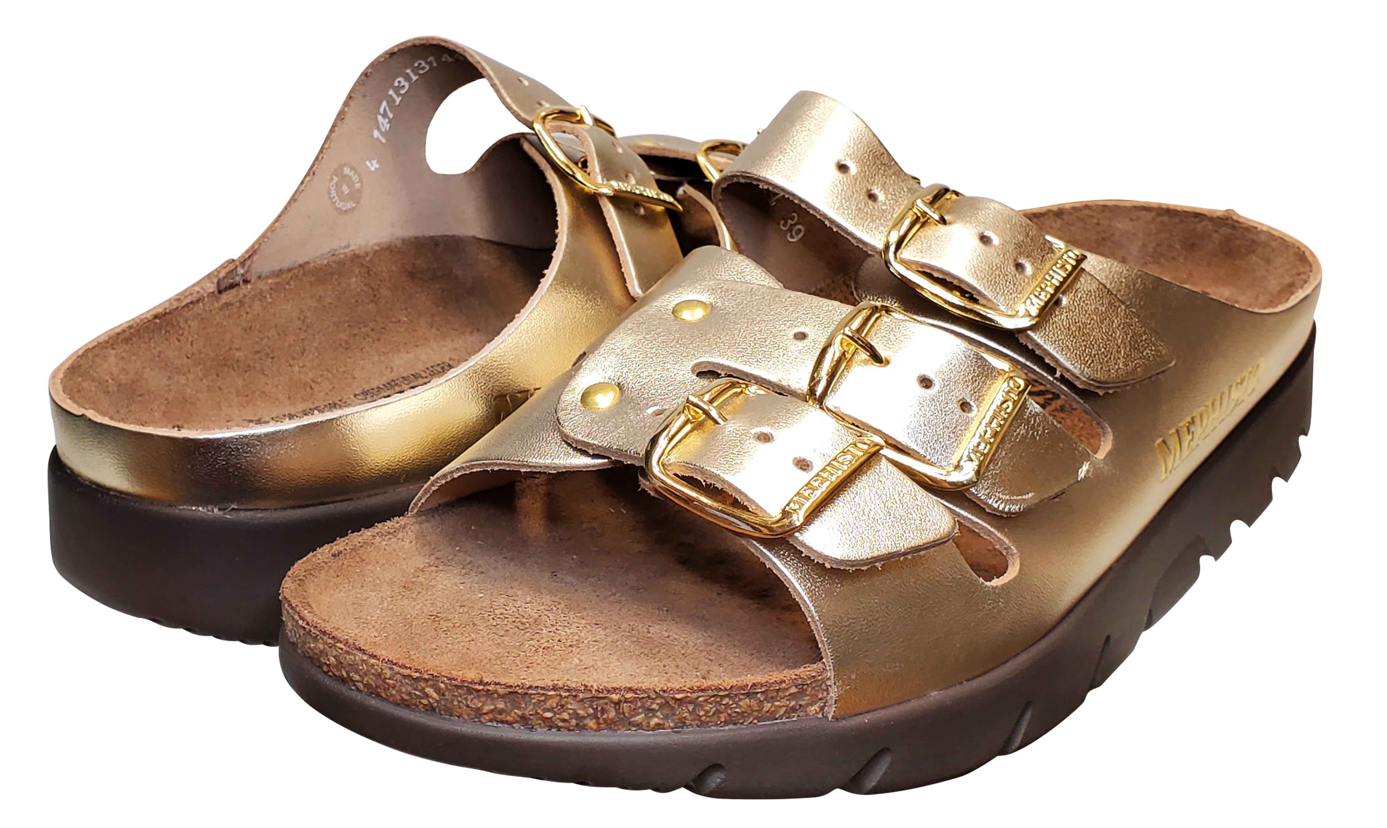 Mephisto Zach Fit Sandal Gold