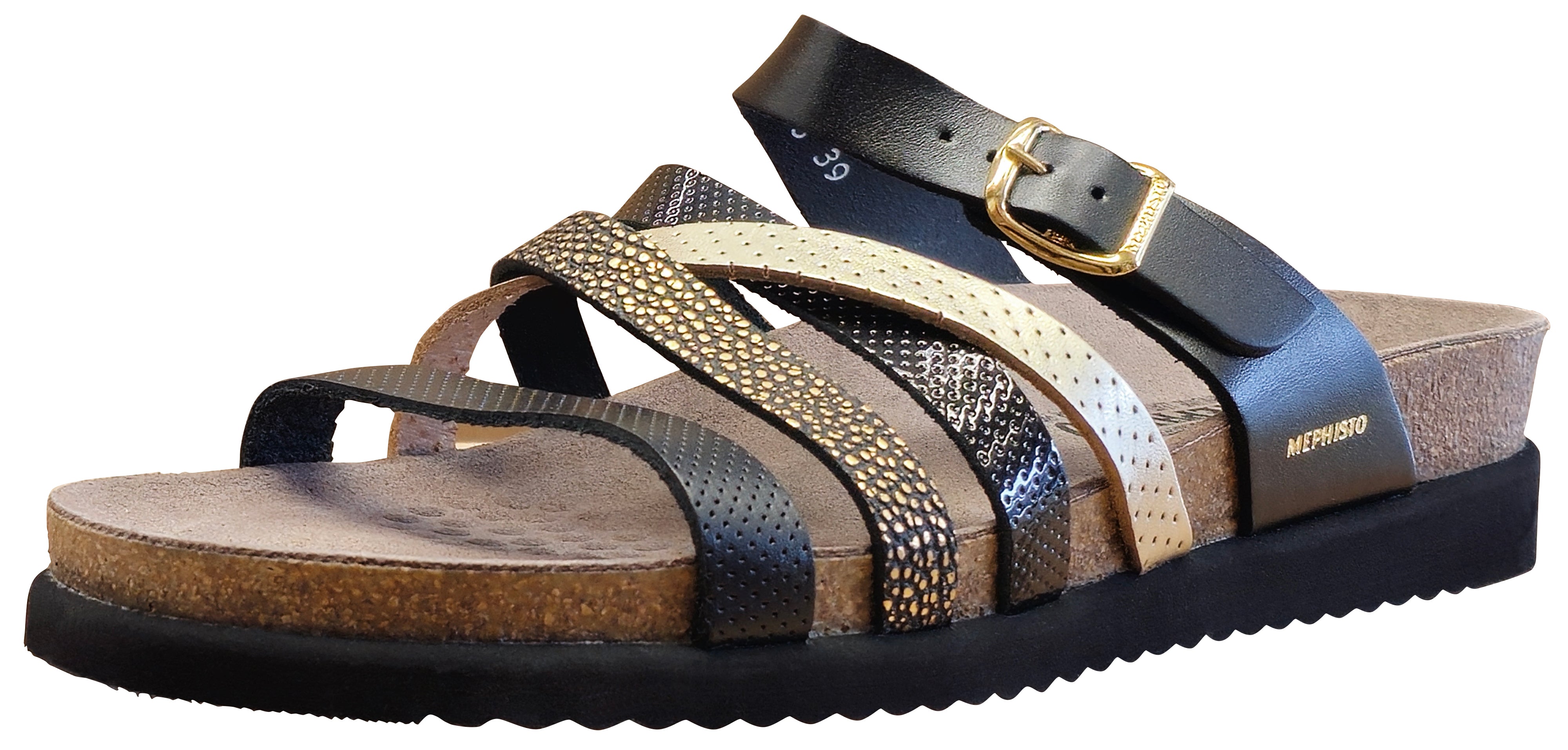 Mephisto Women's Huleda Sandal Black Gold