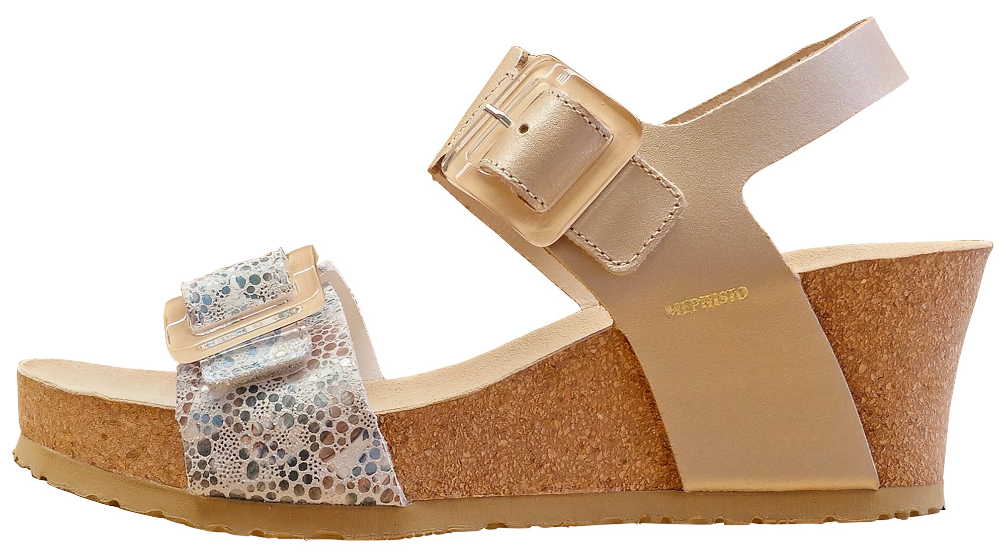 Mephisto Women's Lissia Wedge Sandal Platinum