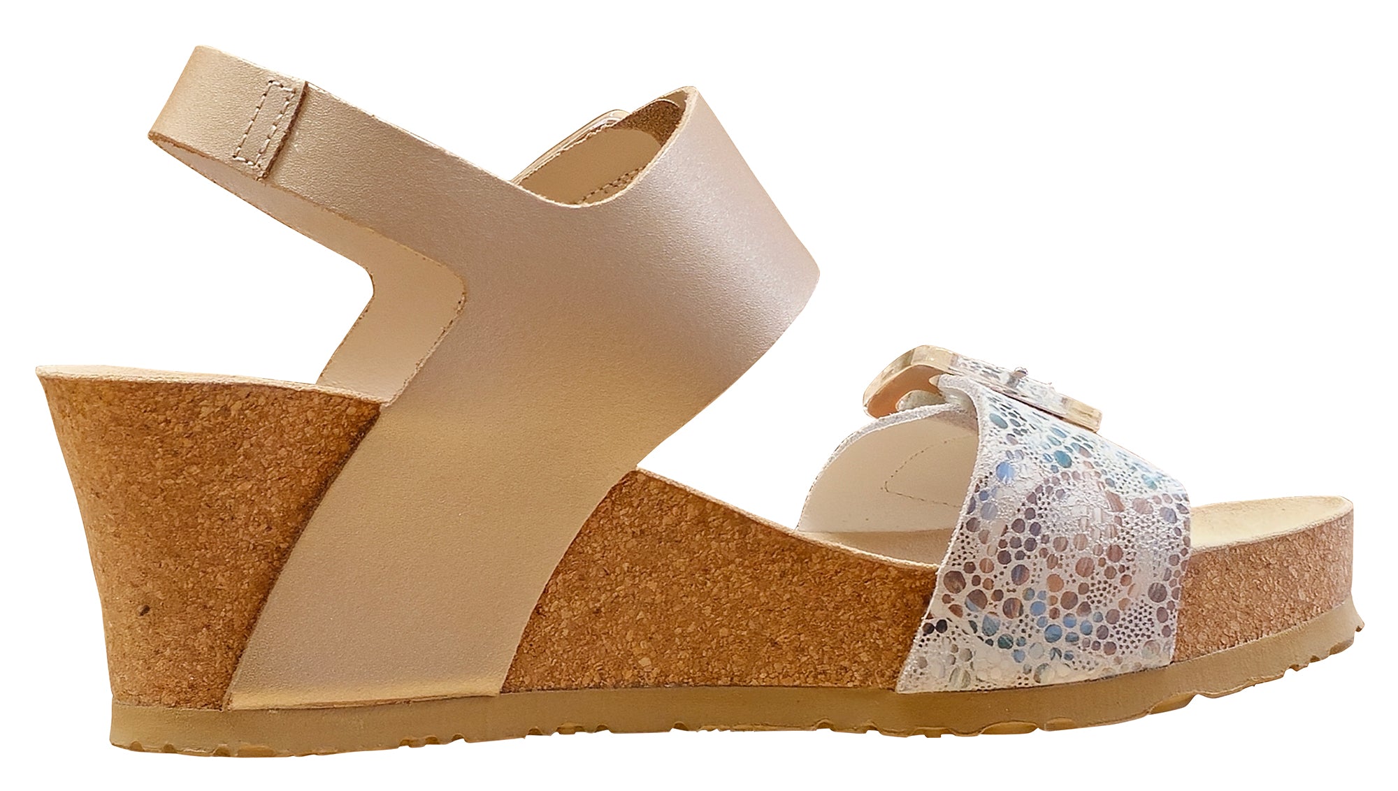 Mephisto Women's Lissia Wedge Sandal Platinum