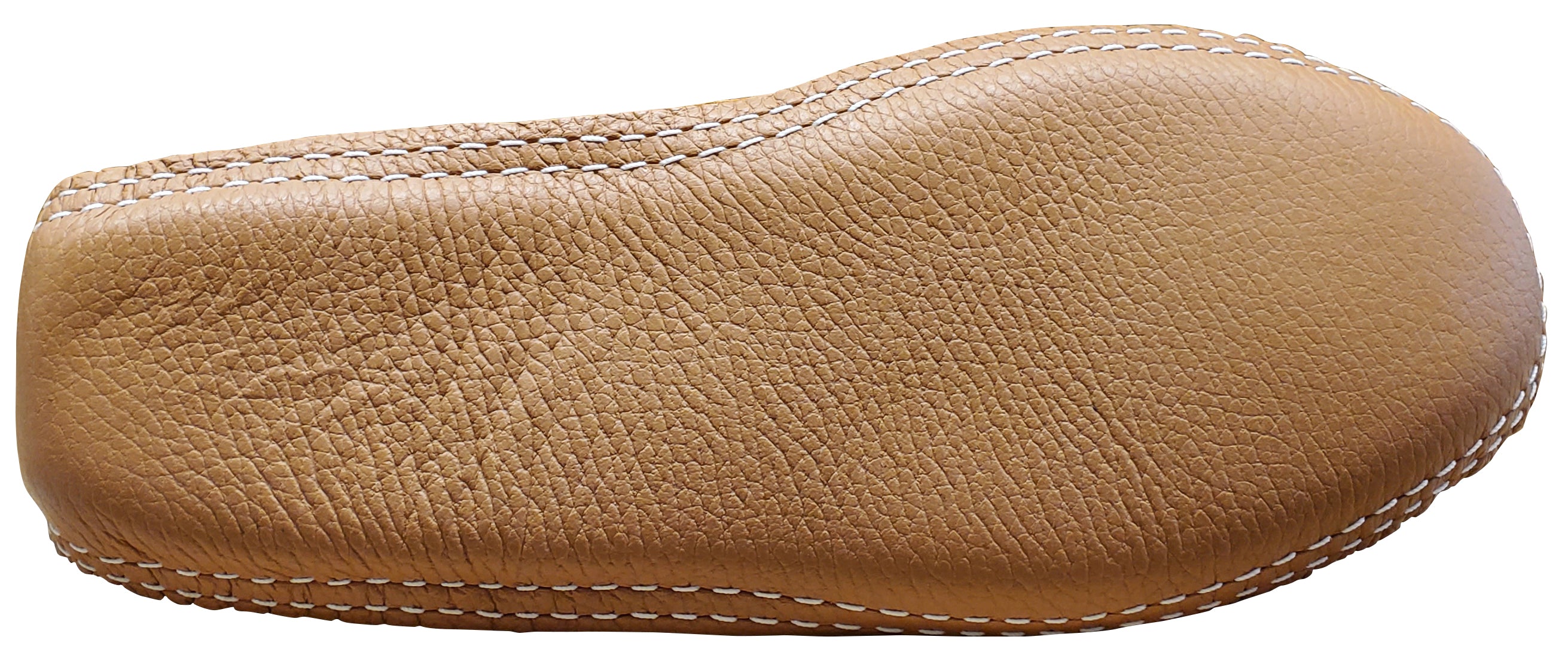 Women's Suede Slipper, unlined, Leather Sole, California Tan