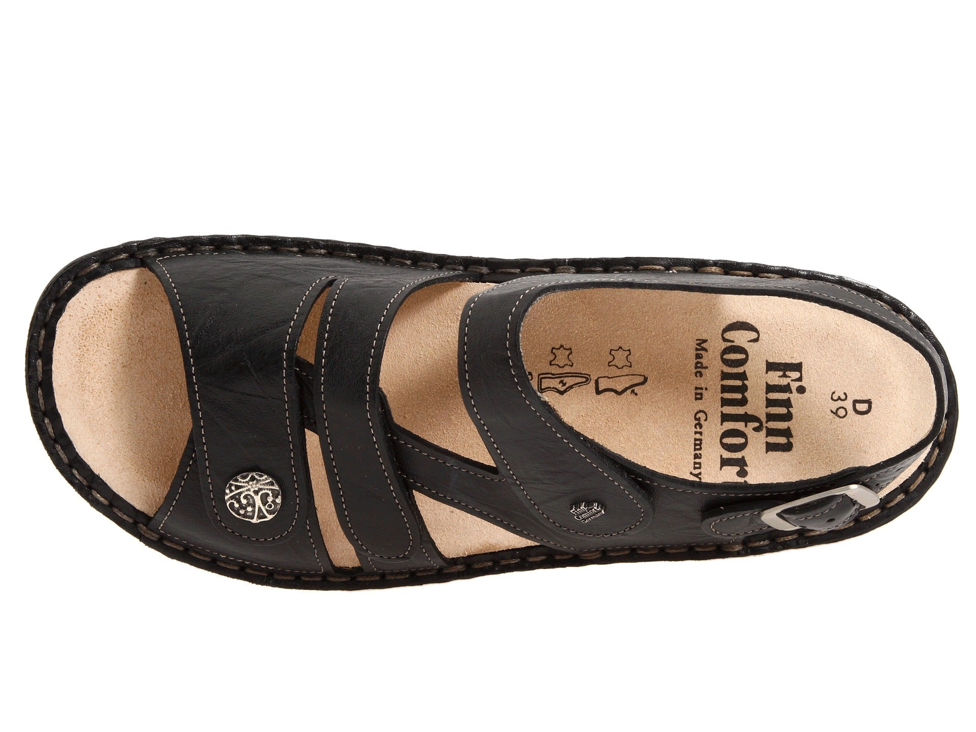 Finn Comfort Gomera Sandals, Black Pisseelight