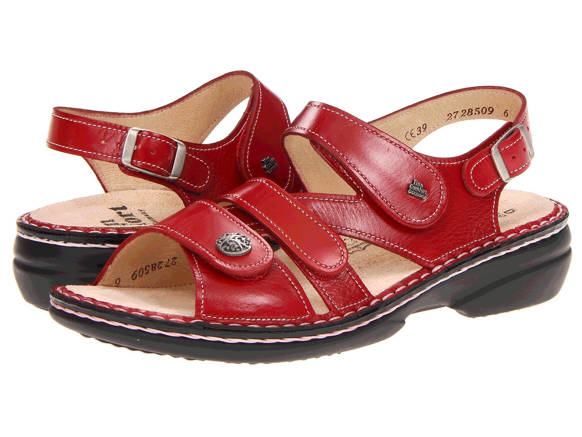 Finn Comfort Sandals Gomera, Red, Venezia