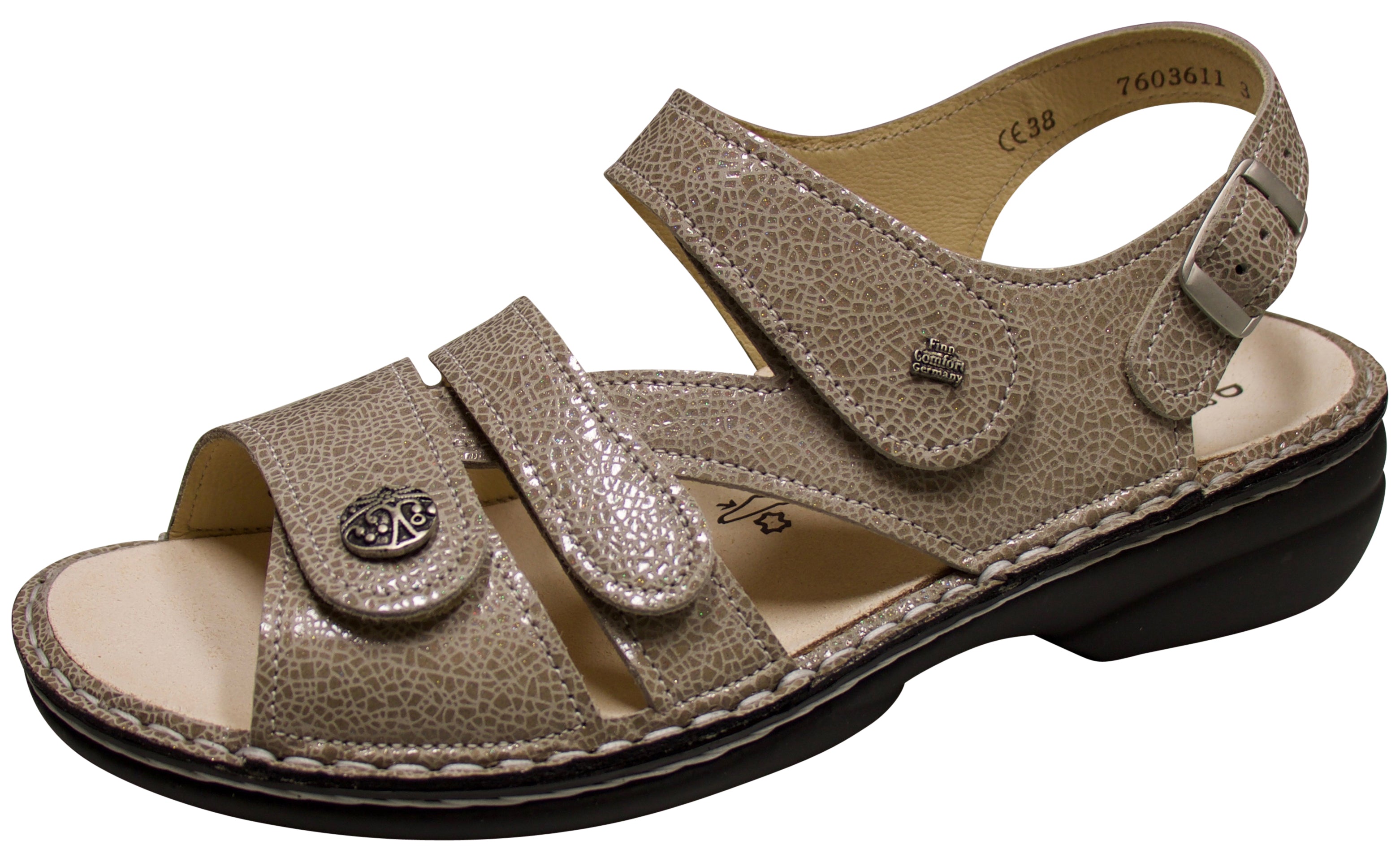 Finn Comfort Gomera Ecru Crash Sandal