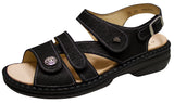 Finn Comfort Gomera 2562 Waving Black Sandal