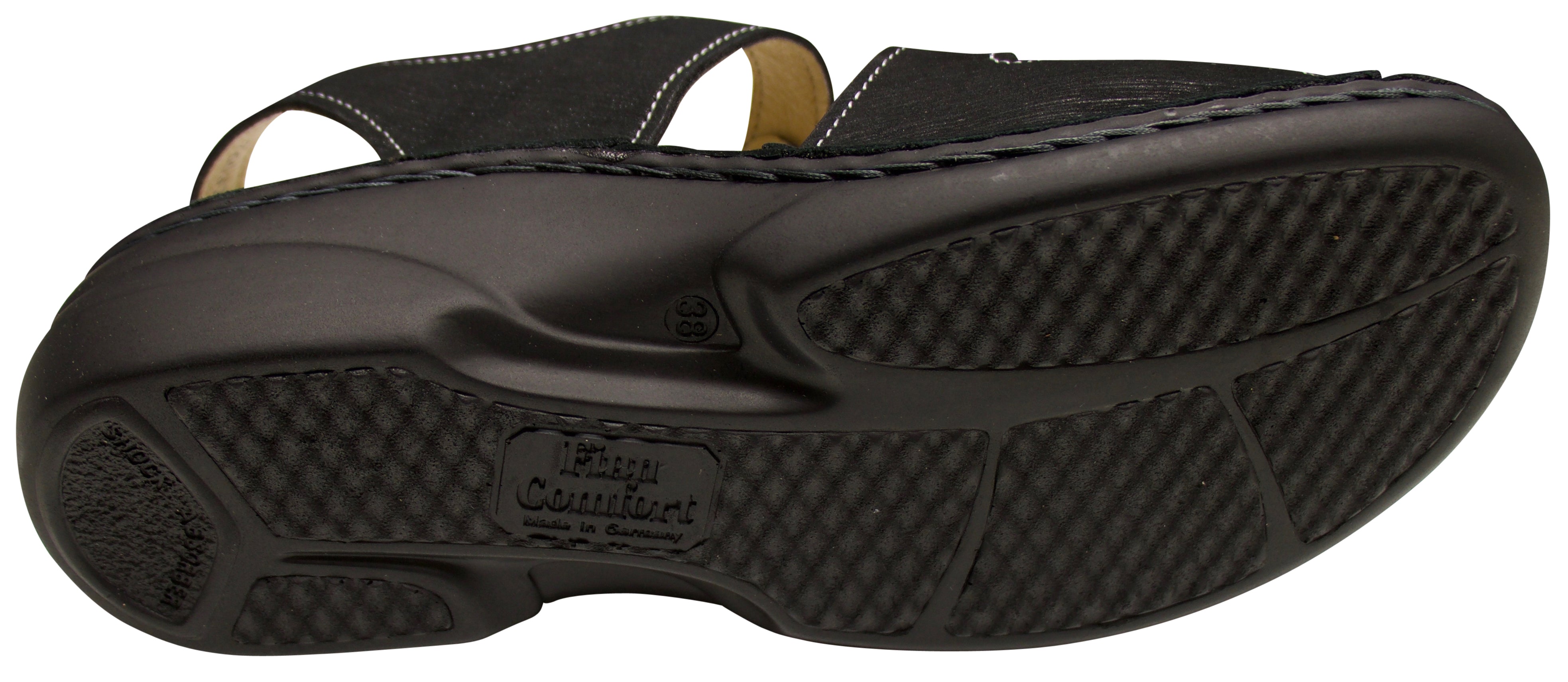 Finn Comfort Gomera 2562 Waving Black Sandal