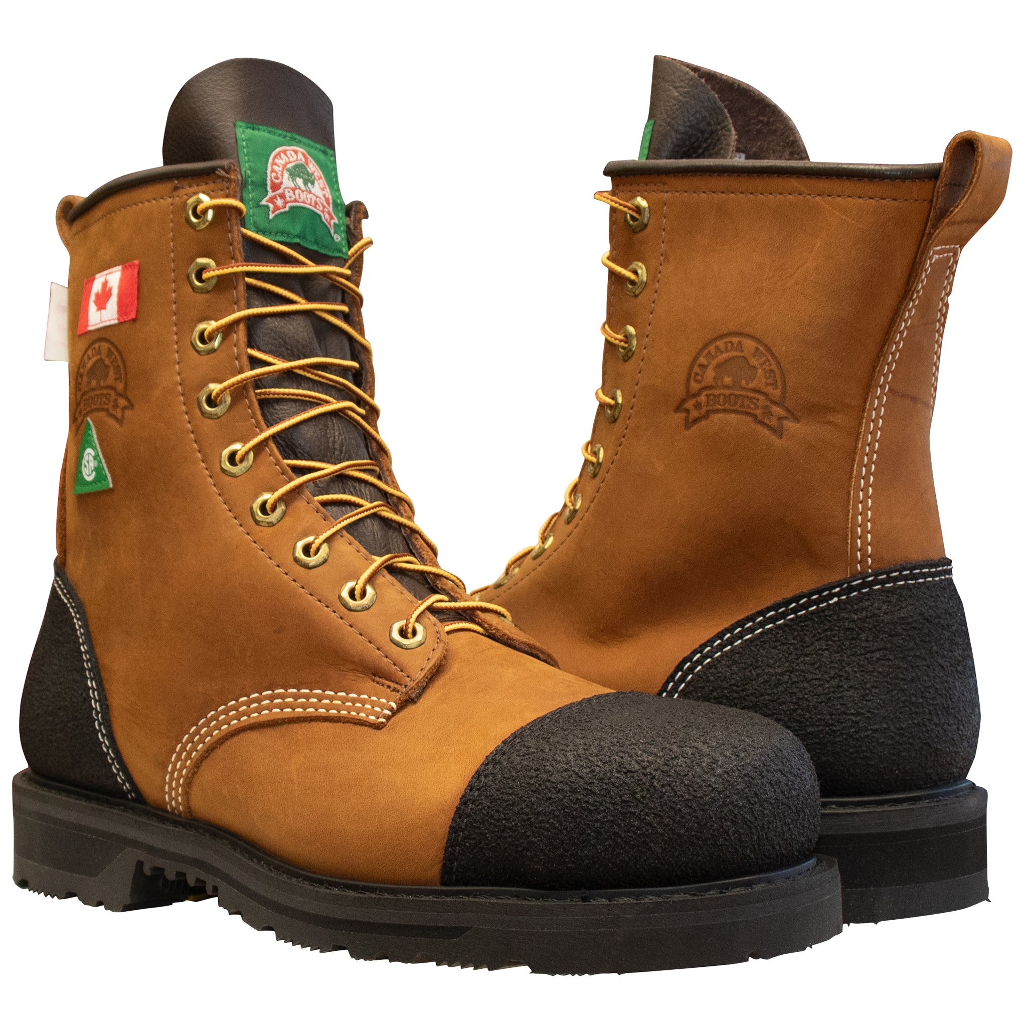 Bottes de travail à lacets pour hommes Canada West