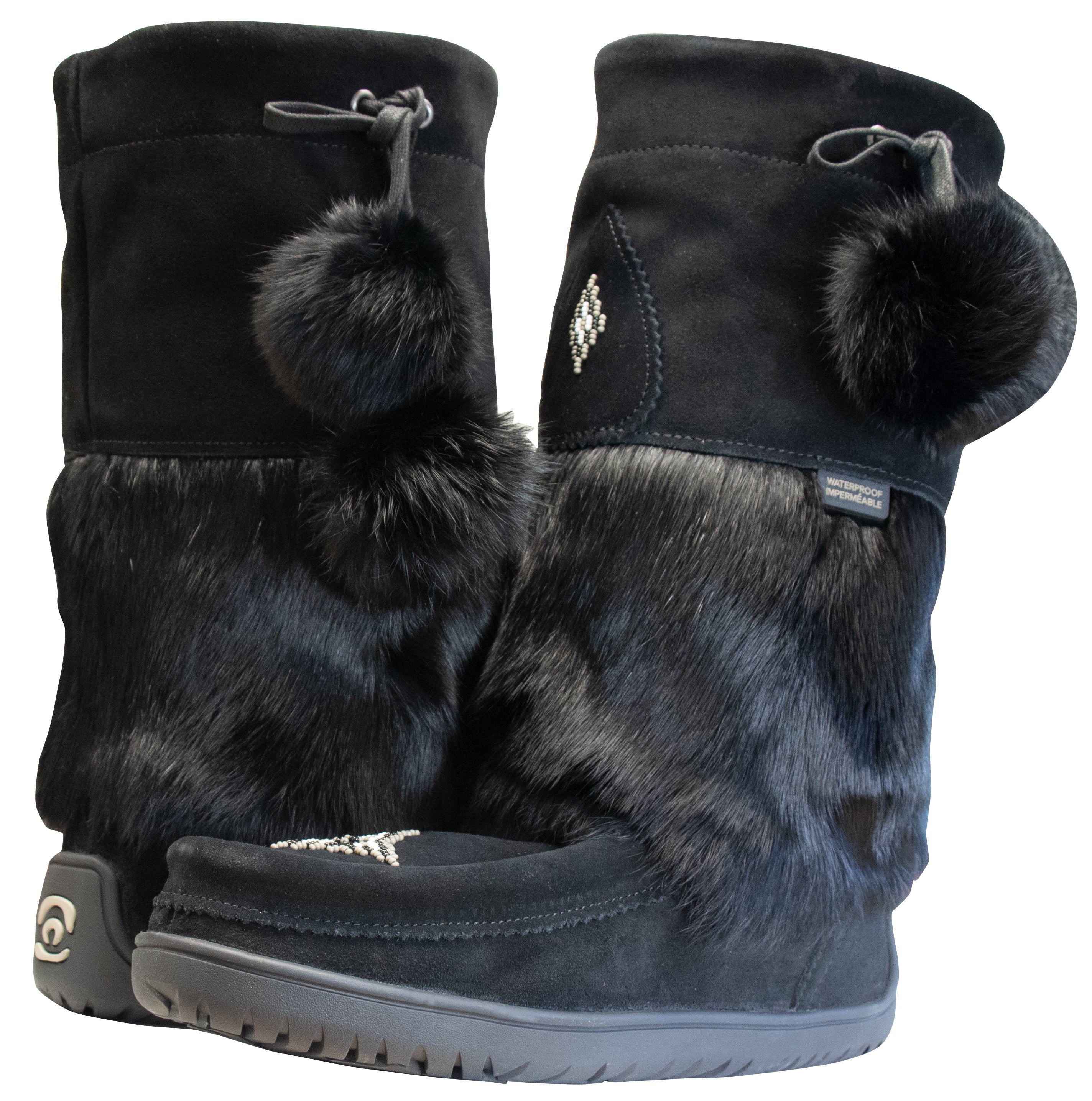 Manitobah Women's WATERPROOF SNOWY OWL Suede Winter Boots
