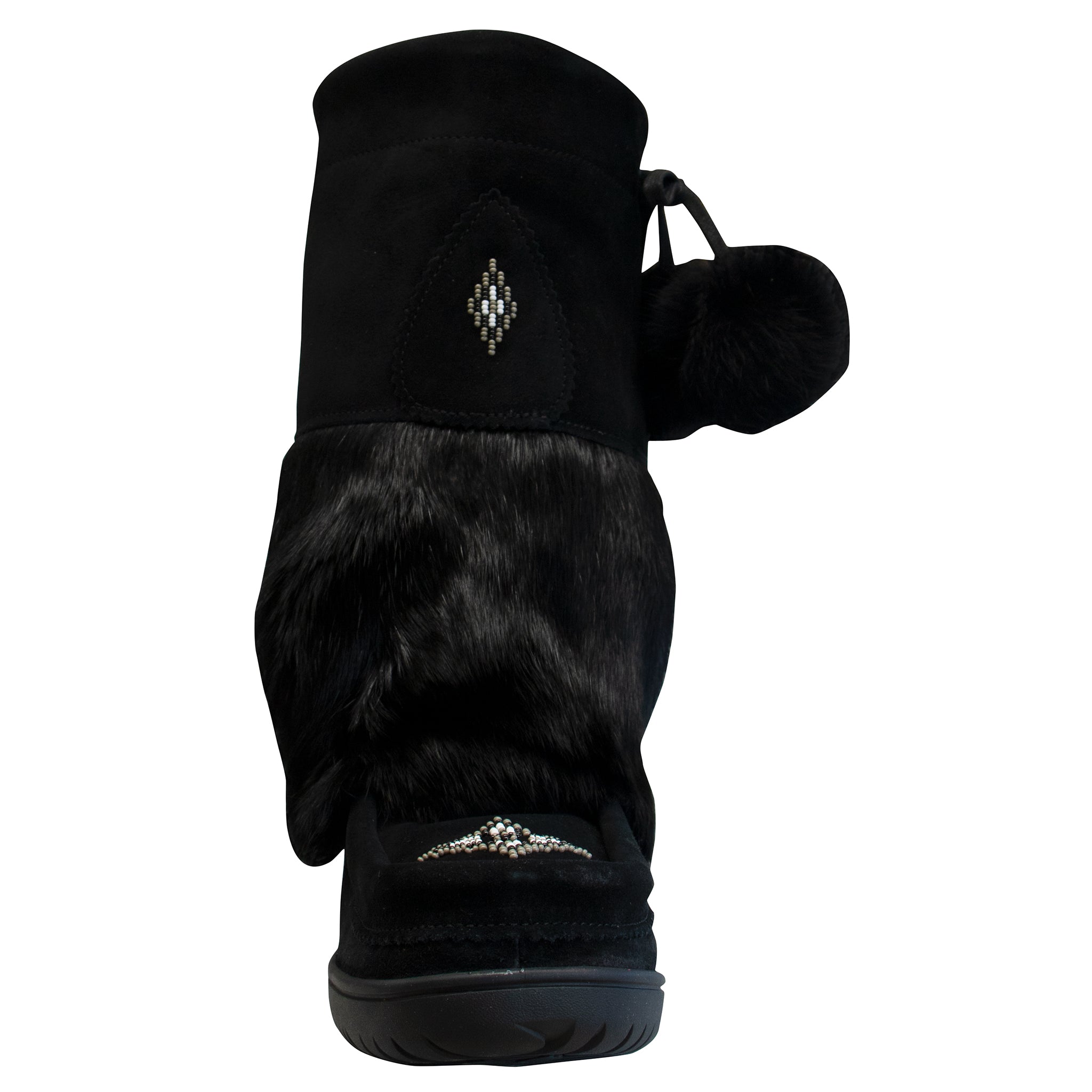 Bottes d'hiver en daim imperméables pour femmes Manitobah, motif hibou des neiges 