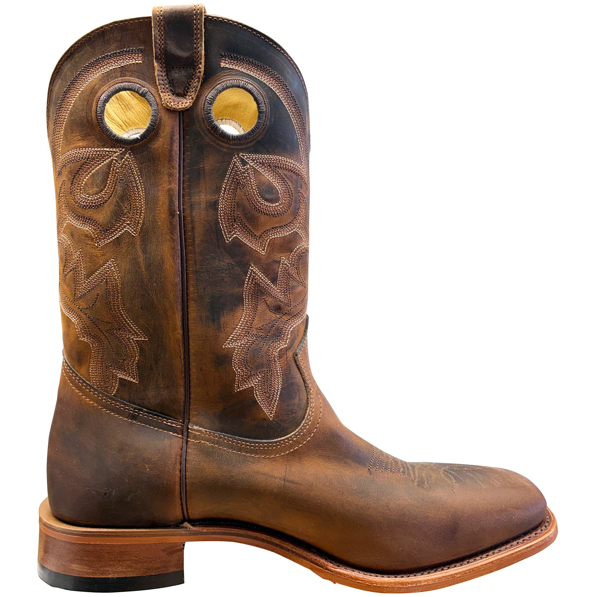 Bottes Western Boulet Homme, Rider Sole, Challenger, Hillbilly Doré